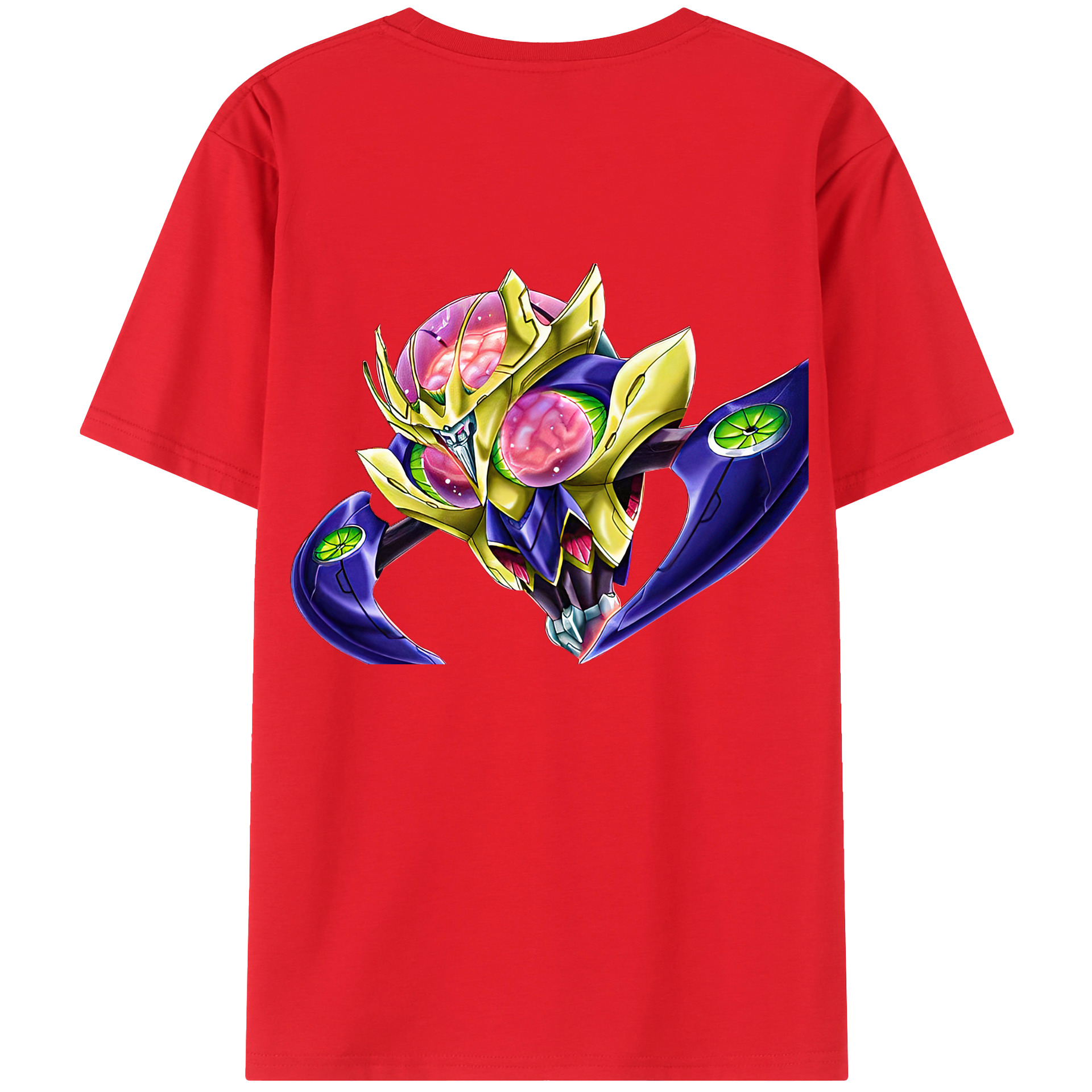 （画像用） 遊☆戯☆王 Yu-Gi-Oh! 綿100％ メンズ半袖Tシャツ（バックプリント） 通気性