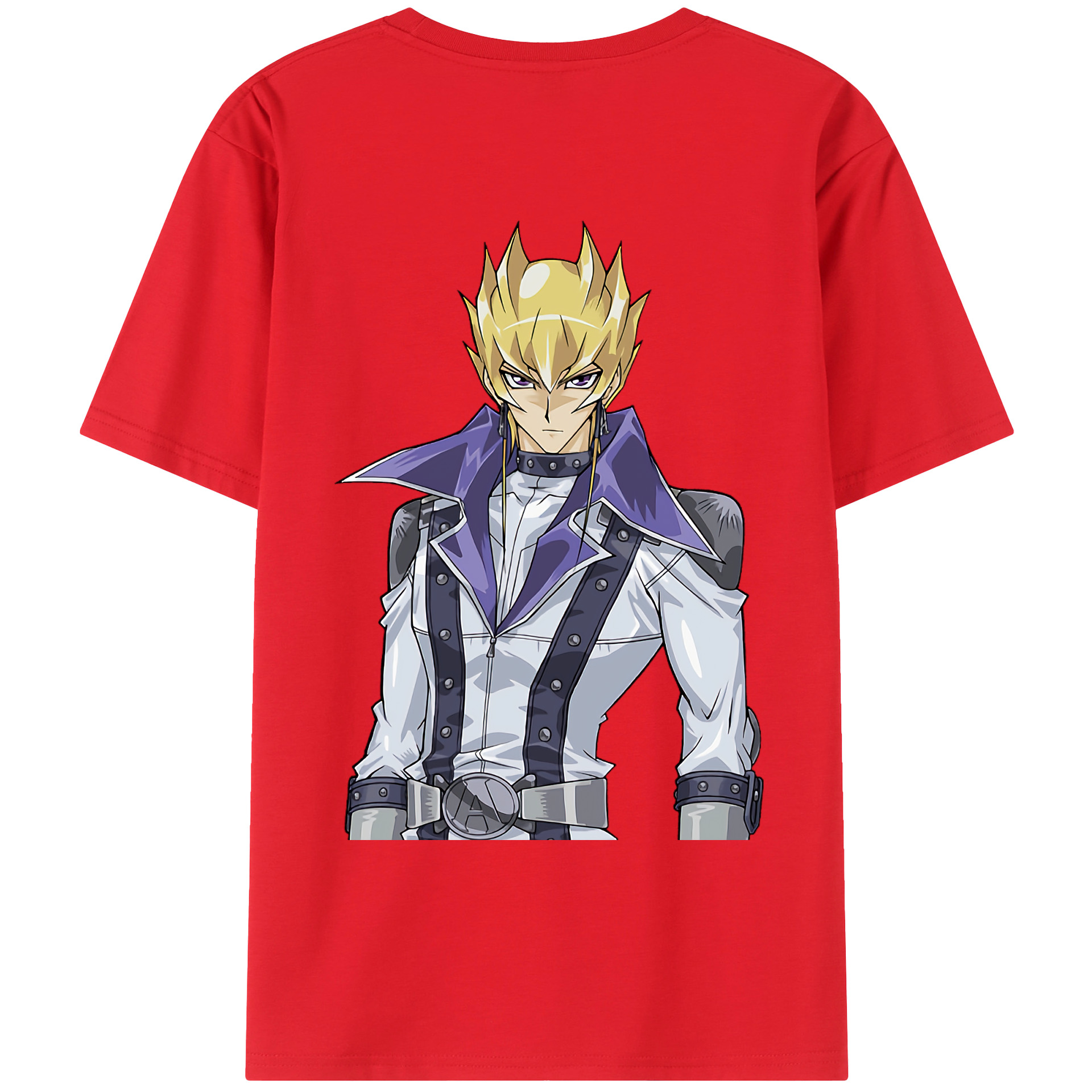 （画像用） 遊☆戯☆王 Yu-Gi-Oh! 綿100％ メンズ半袖Tシャツ（バックプリント） 通気性