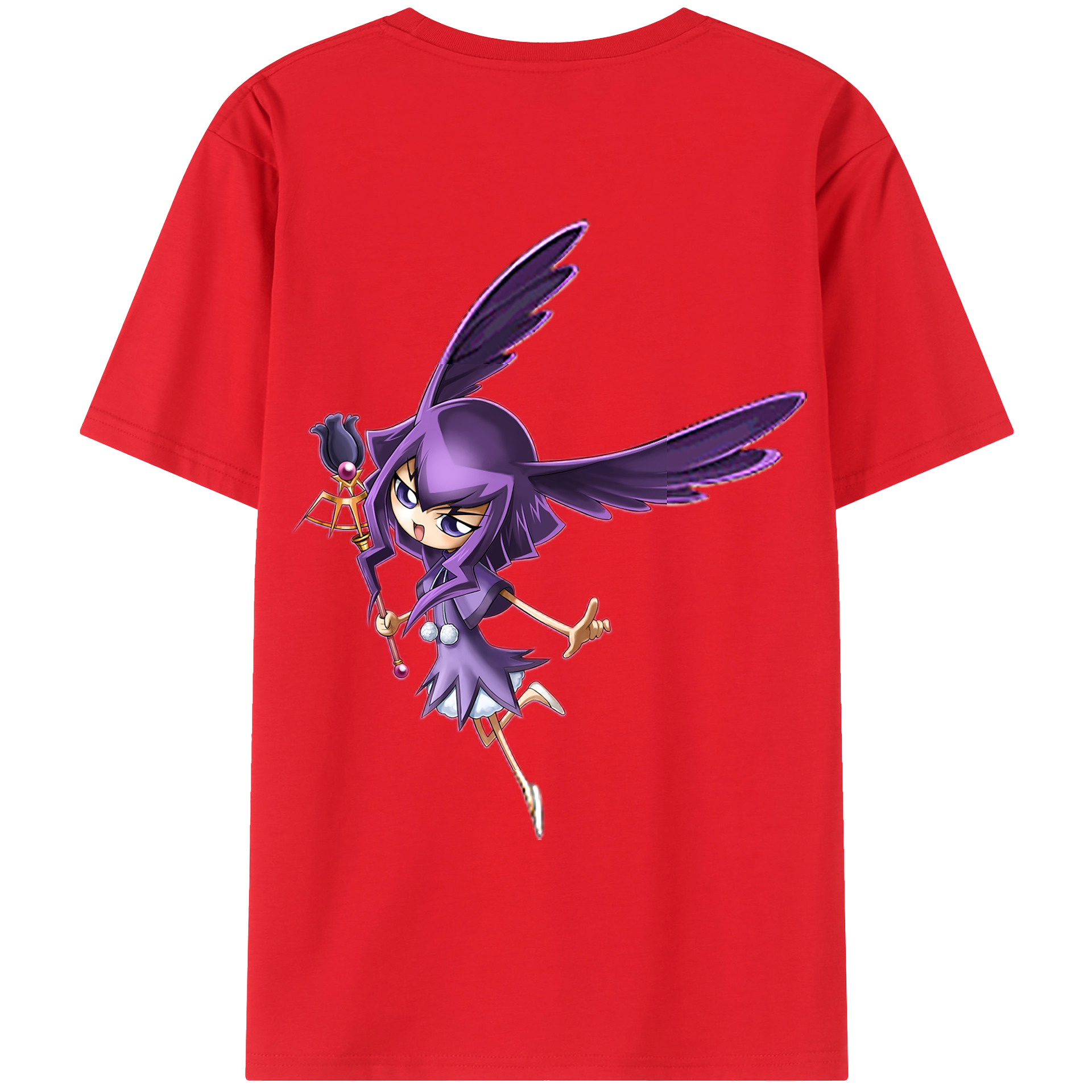 （画像用） 遊☆戯☆王 Yu-Gi-Oh! 綿100％ メンズ半袖Tシャツ（バックプリント） 通気性