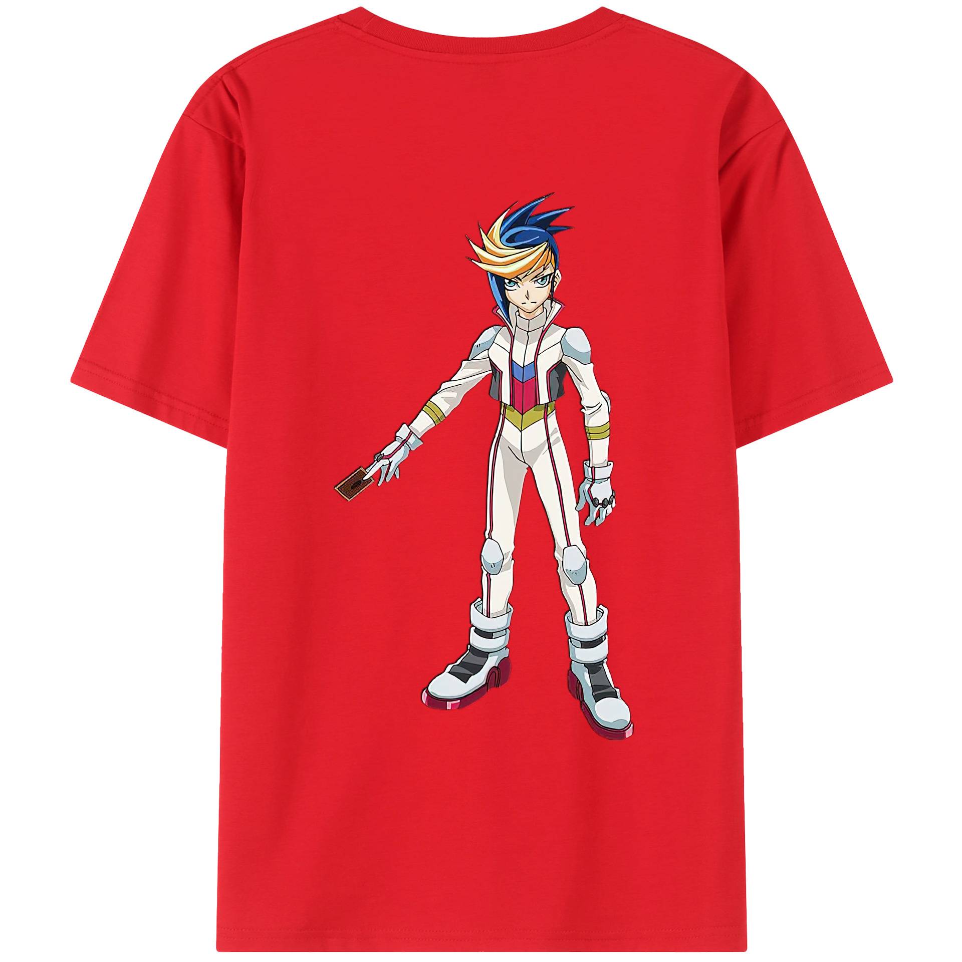 （画像用） 遊☆戯☆王 Yu-Gi-Oh! 綿100％ メンズ半袖Tシャツ（バックプリント） 通気性