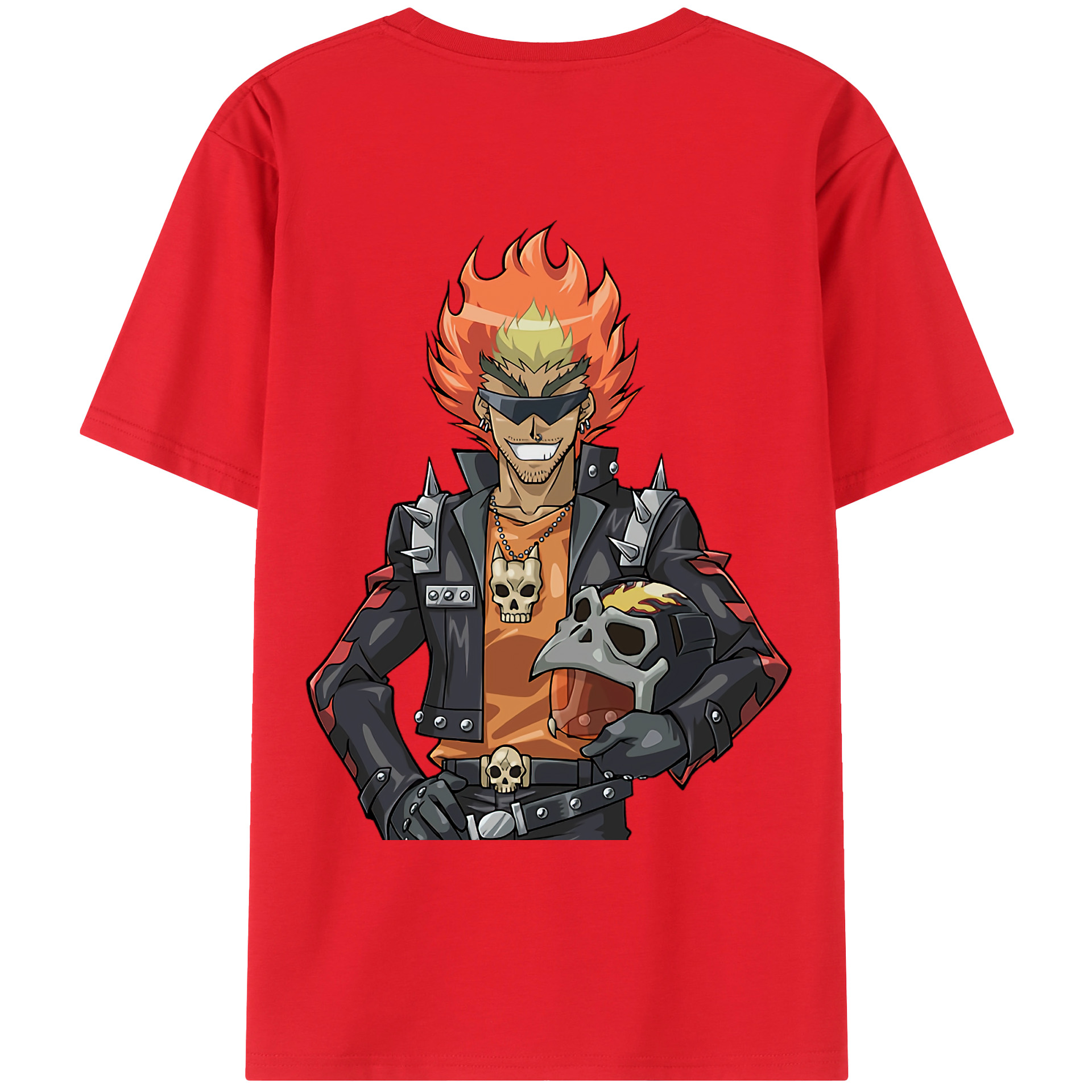 （画像用） 遊☆戯☆王 Yu-Gi-Oh! 綿100％ メンズ半袖Tシャツ（バックプリント） 通気性