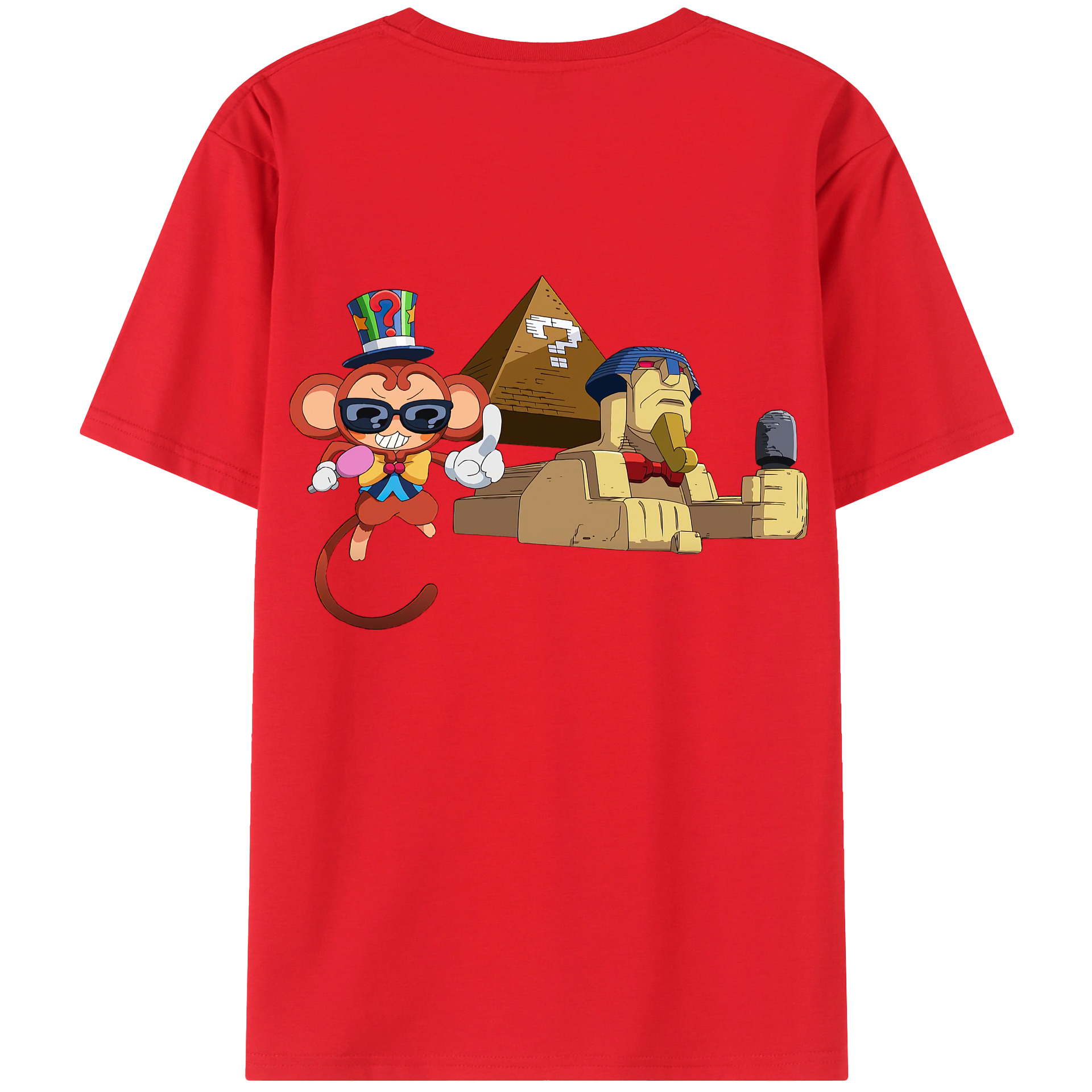 （画像用） 遊☆戯☆王 Yu-Gi-Oh! 綿100％ メンズ半袖Tシャツ（バックプリント） 通気性