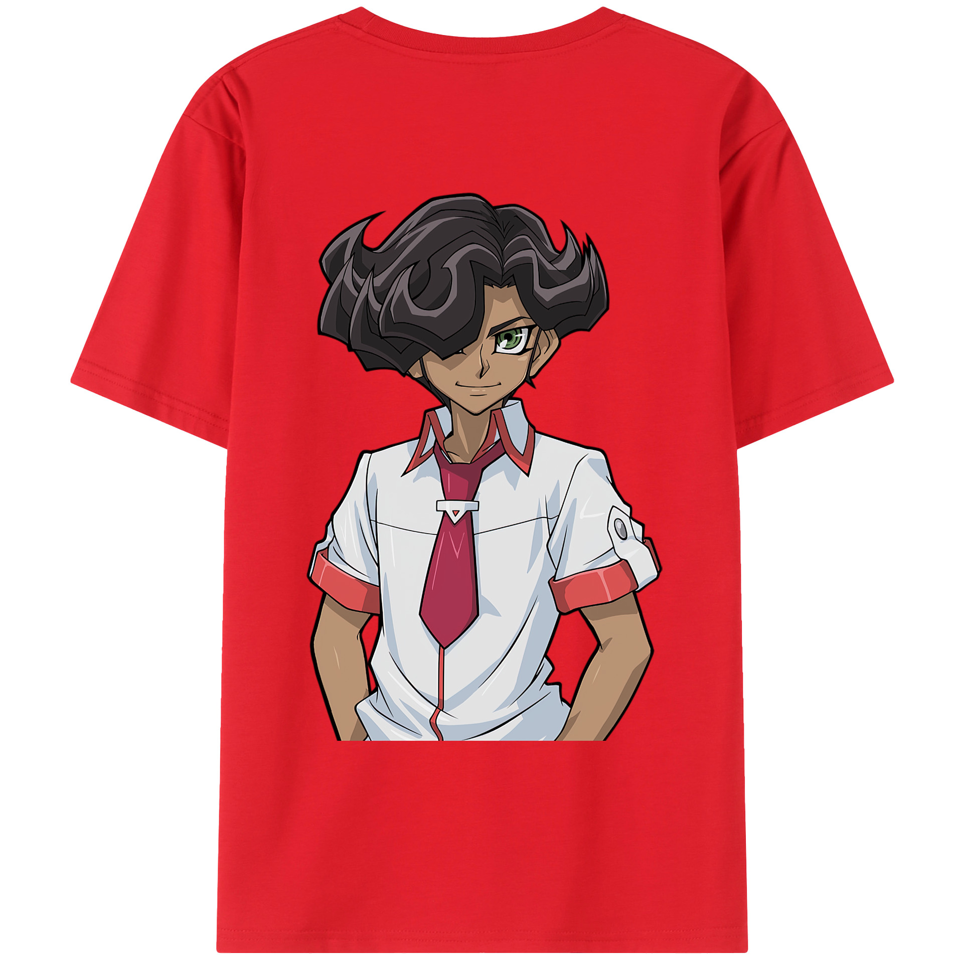 （画像用） 遊☆戯☆王 Yu-Gi-Oh! 綿100％ メンズ半袖Tシャツ（バックプリント） 通気性