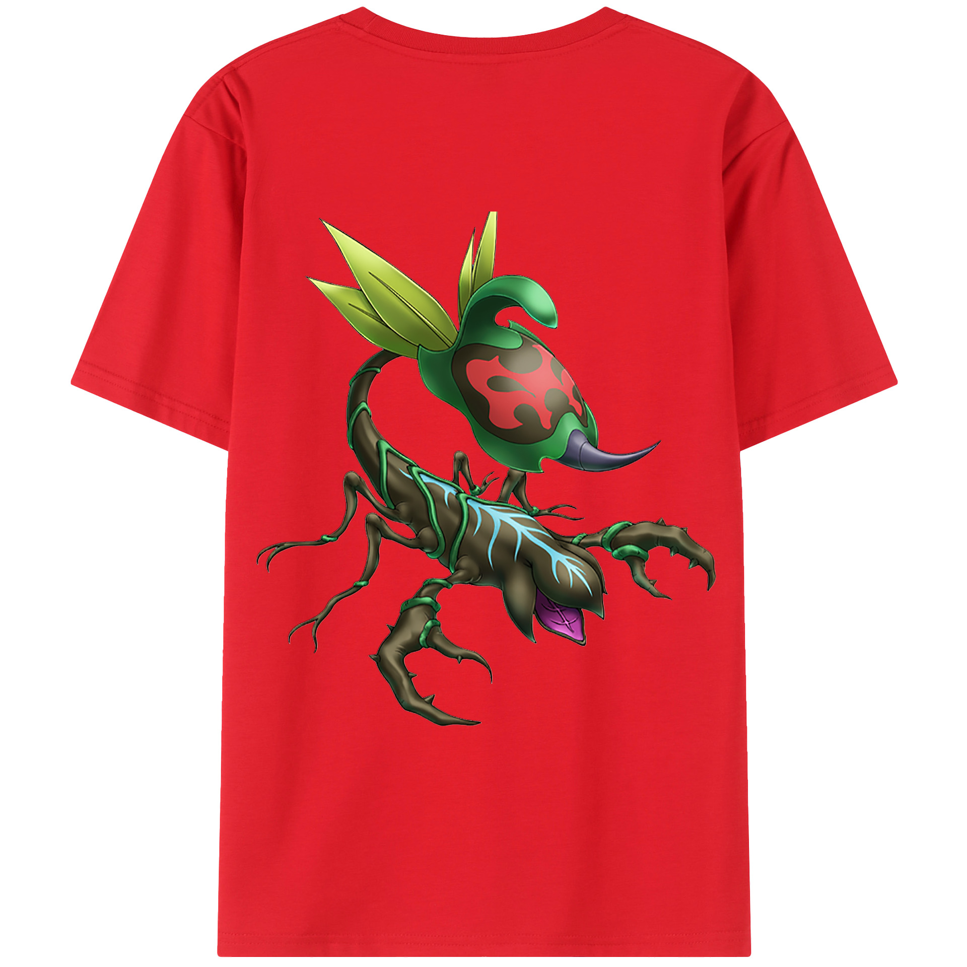 （画像用） 遊☆戯☆王 Yu-Gi-Oh! 綿100％ メンズ半袖Tシャツ（バックプリント） 通気性