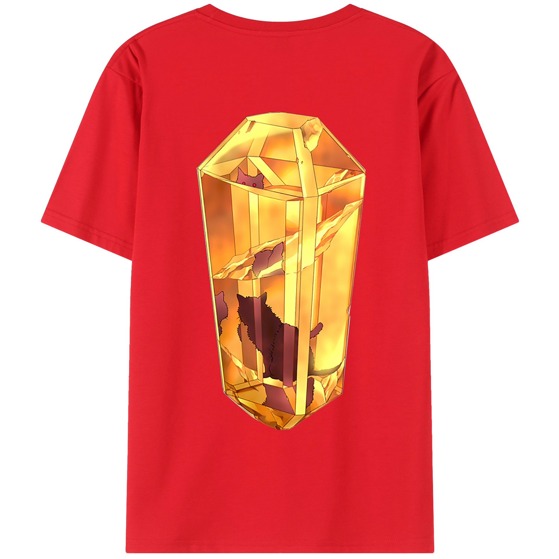 （画像用） 遊☆戯☆王 Yu-Gi-Oh! 綿100％ メンズ半袖Tシャツ（バックプリント） 通気性