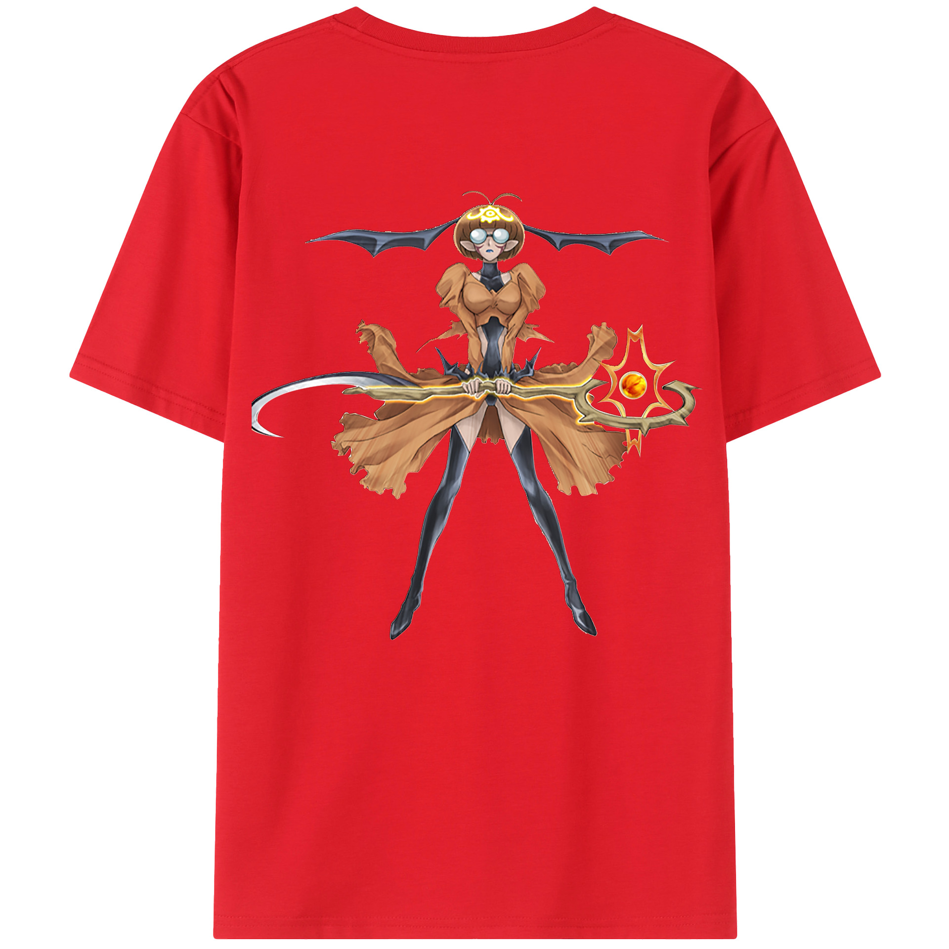 （画像用） 遊☆戯☆王 Yu-Gi-Oh! 綿100％ メンズ半袖Tシャツ（バックプリント） 通気性