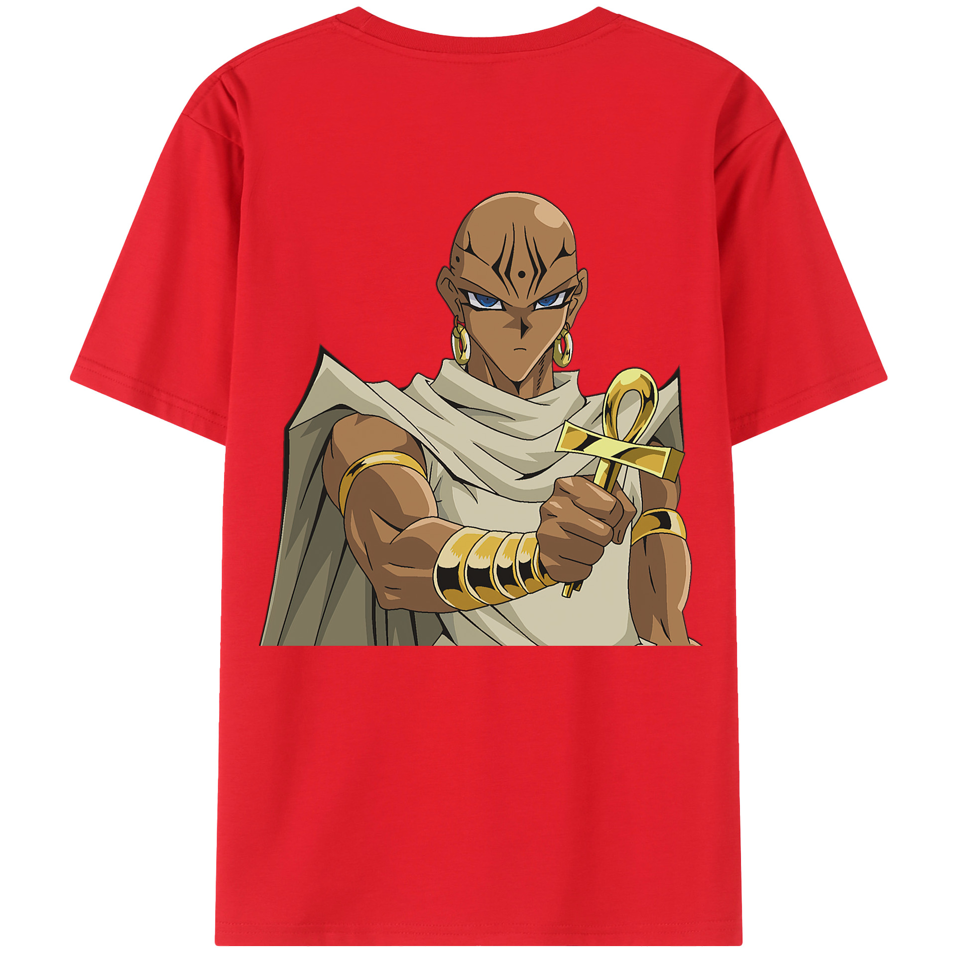 （画像用） 遊☆戯☆王 Yu-Gi-Oh! 綿100％ メンズ半袖Tシャツ（バックプリント） 通気性
