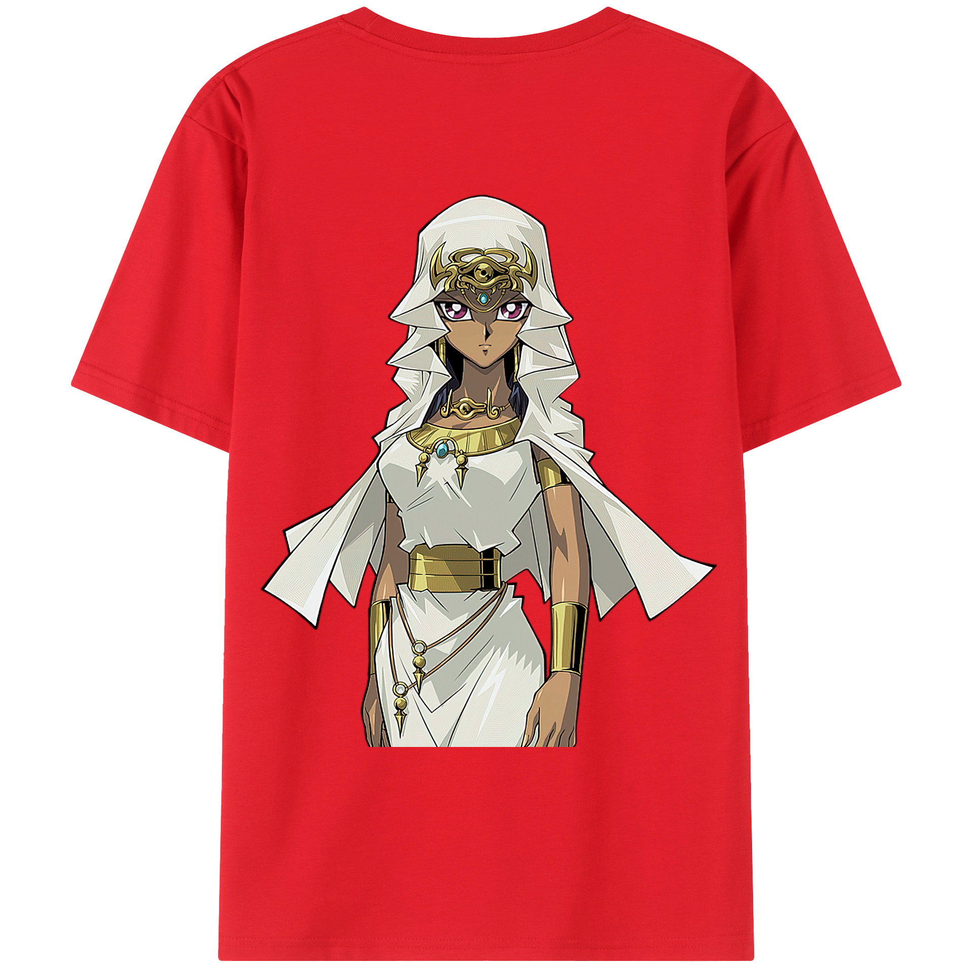 （画像用） 遊☆戯☆王 Yu-Gi-Oh! 綿100％ メンズ半袖Tシャツ（バックプリント） 通気性