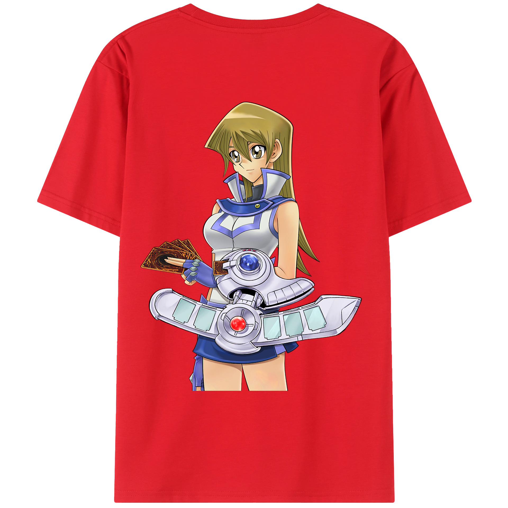 （画像用） 遊☆戯☆王 Yu-Gi-Oh! 綿100％ メンズ半袖Tシャツ（バックプリント） 通気性
