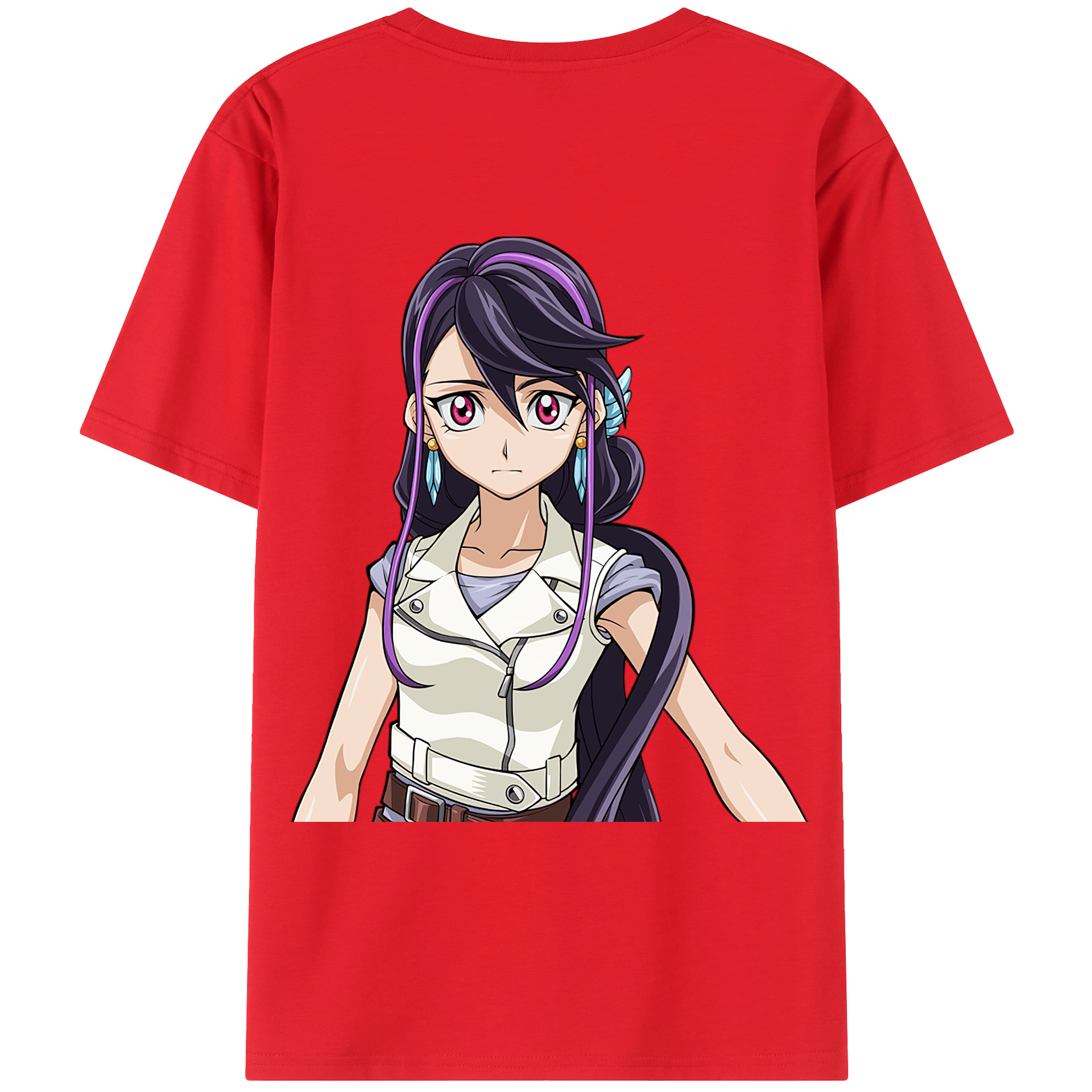 （画像用） 遊☆戯☆王 Yu-Gi-Oh! 綿100％ メンズ半袖Tシャツ（バックプリント） 通気性