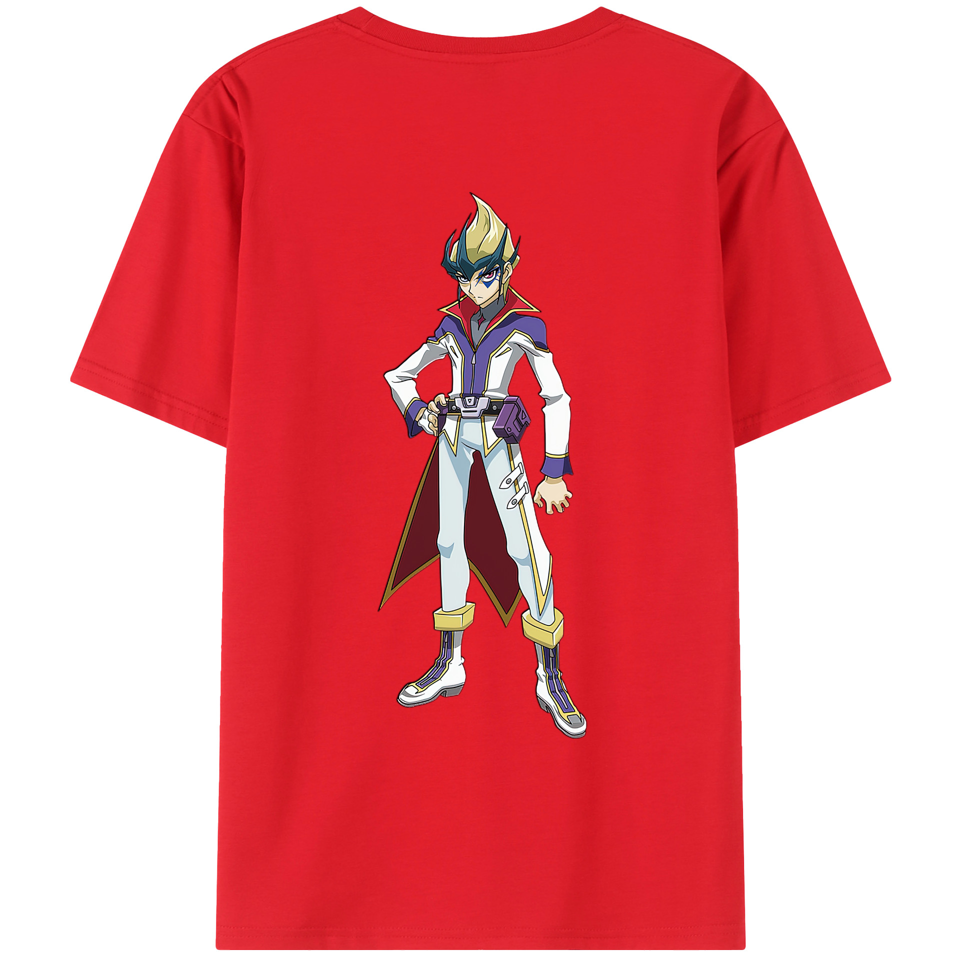 （画像用） 遊☆戯☆王 Yu-Gi-Oh! 綿100％ メンズ半袖Tシャツ（バックプリント） 通気性