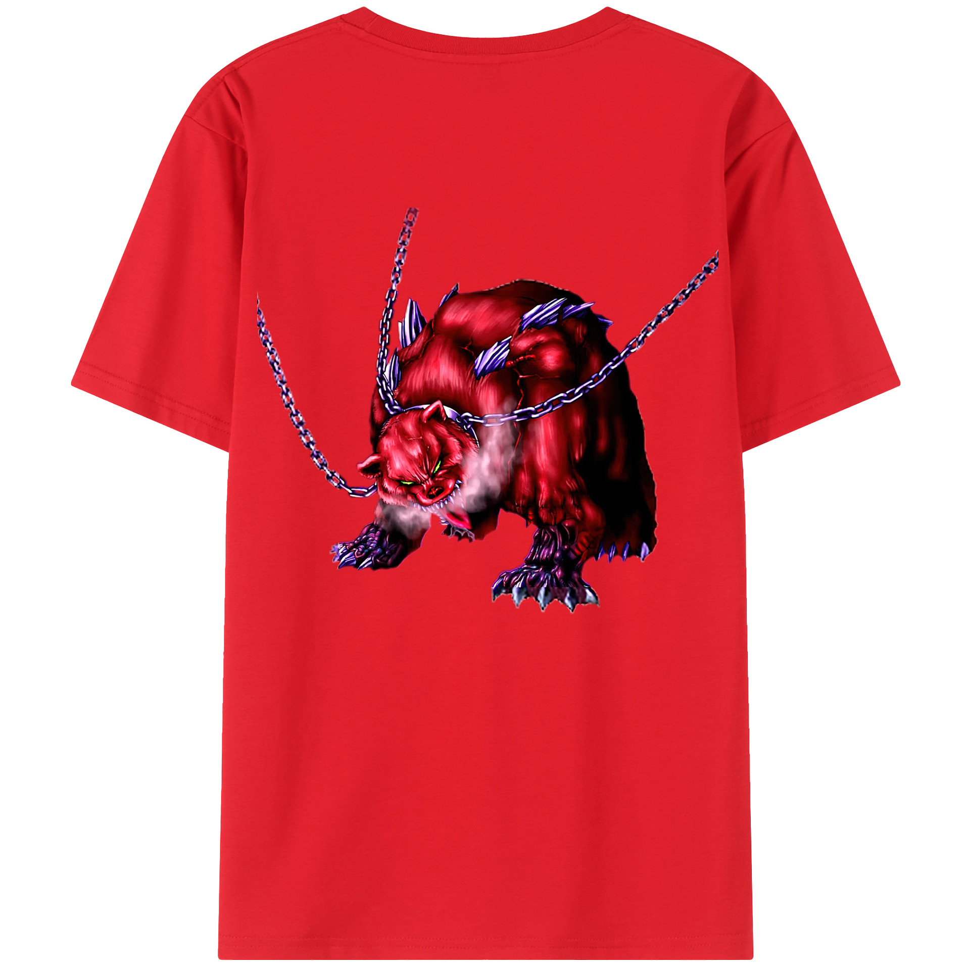 （画像用） 遊☆戯☆王 Yu-Gi-Oh! 綿100％ メンズ半袖Tシャツ（バックプリント） 通気性