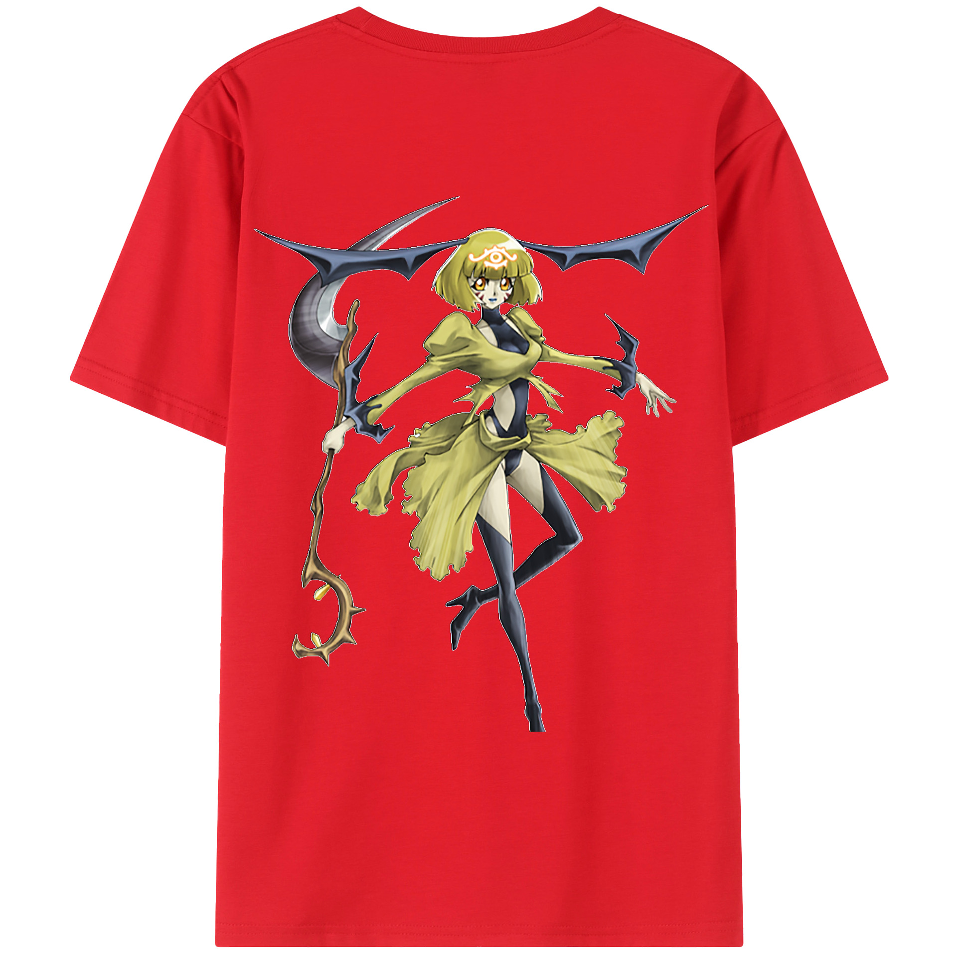 （画像用） 遊☆戯☆王 Yu-Gi-Oh! 綿100％ メンズ半袖Tシャツ（バックプリント） 通気性