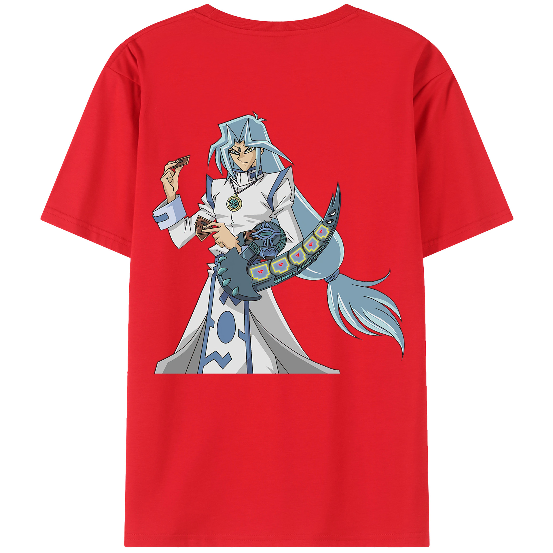 （画像用） 遊☆戯☆王 Yu-Gi-Oh! 綿100％ メンズ半袖Tシャツ（バックプリント） 通気性