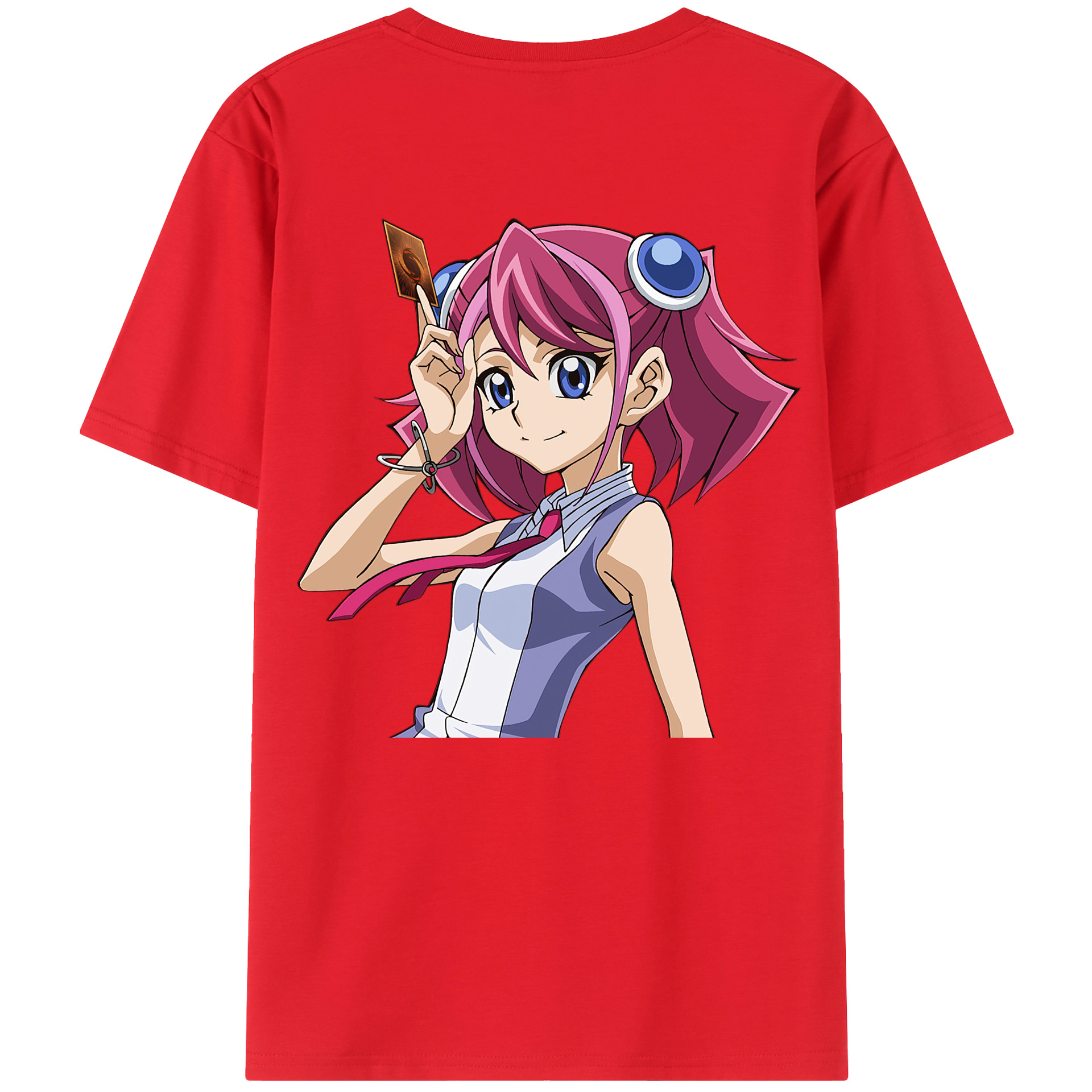 （画像用） 遊☆戯☆王 Yu-Gi-Oh! 綿100％ メンズ半袖Tシャツ（バックプリント） 通気性