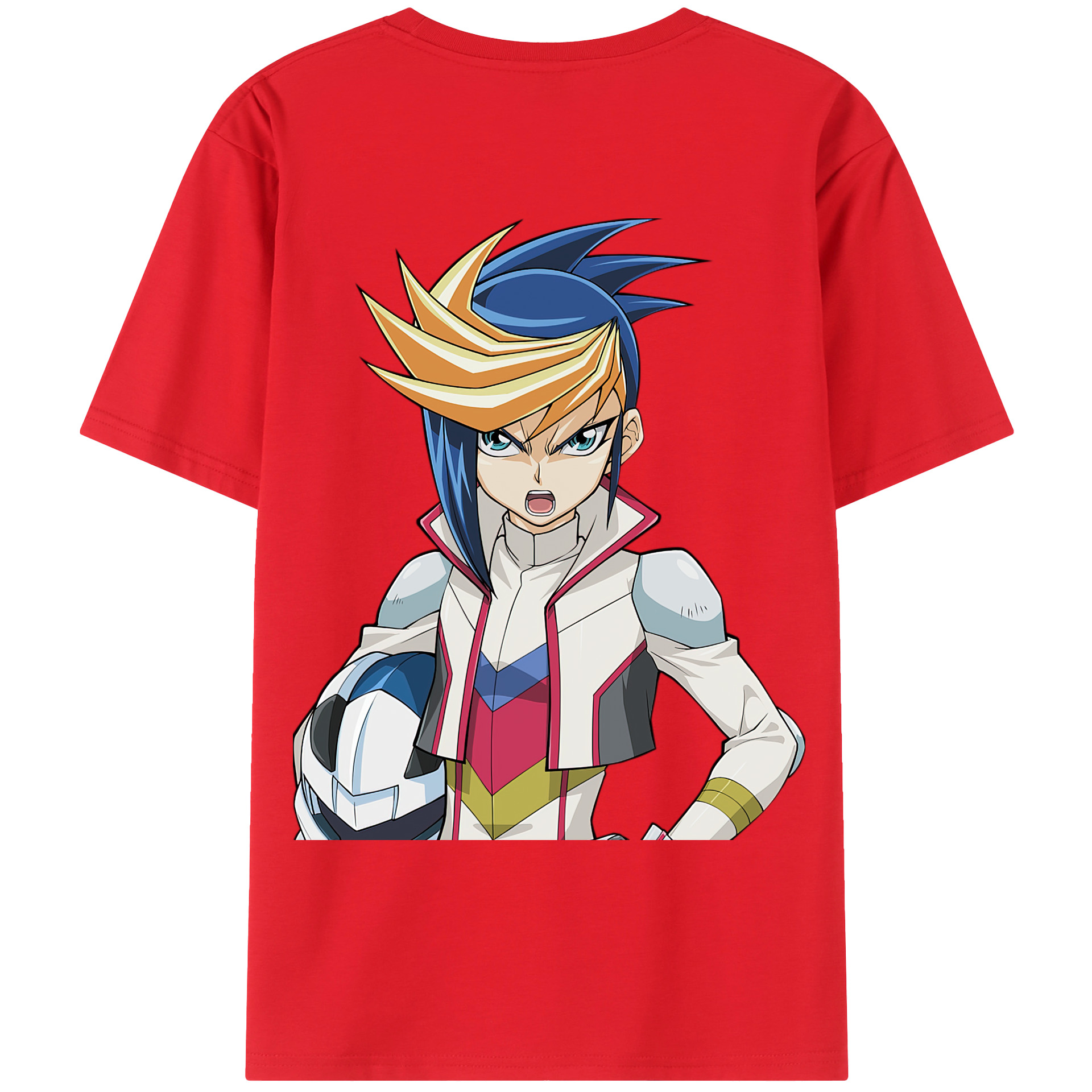 （画像用） 遊☆戯☆王 Yu-Gi-Oh! 綿100％ メンズ半袖Tシャツ（バックプリント） 通気性