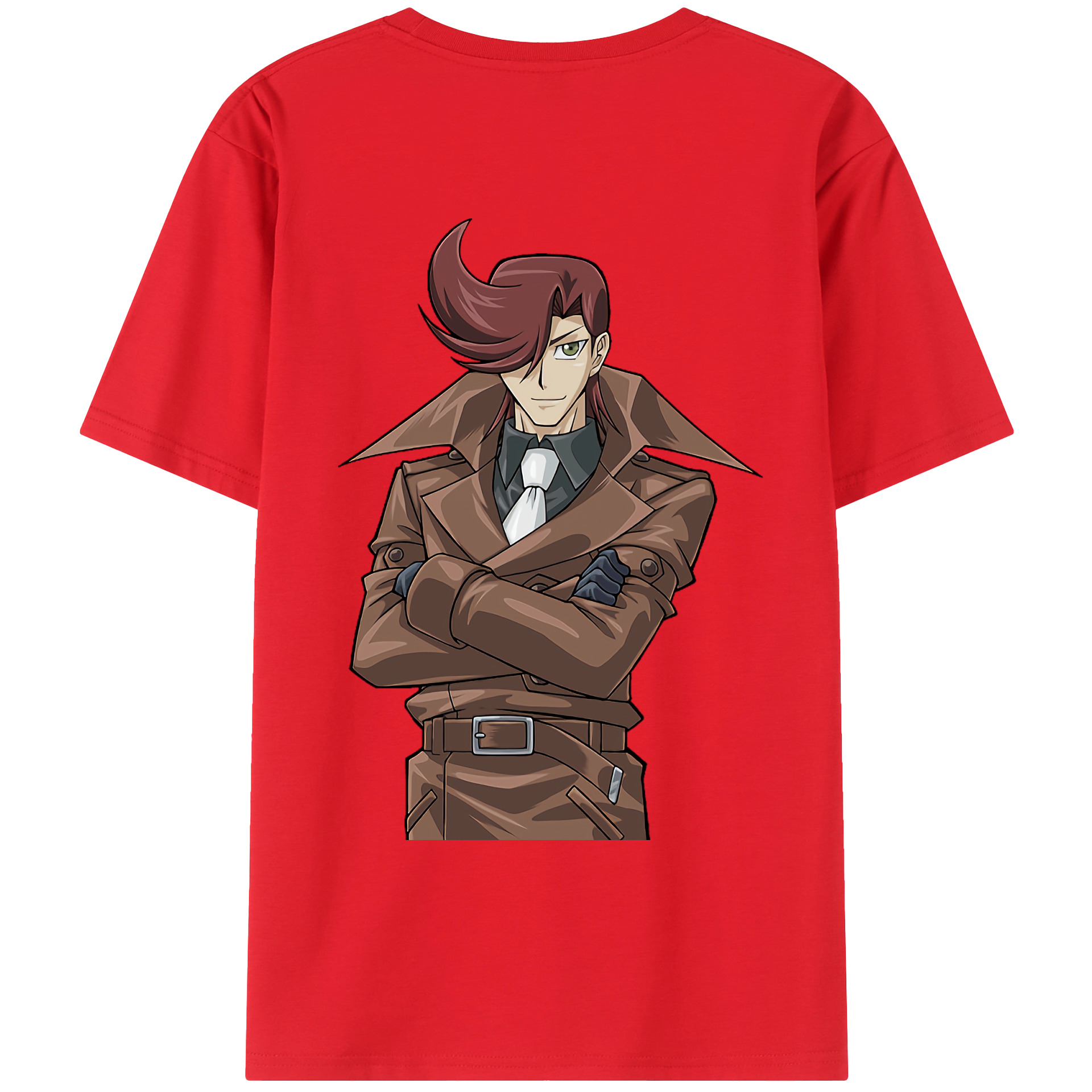 （画像用） 遊☆戯☆王 Yu-Gi-Oh! 綿100％ メンズ半袖Tシャツ（バックプリント） 通気性