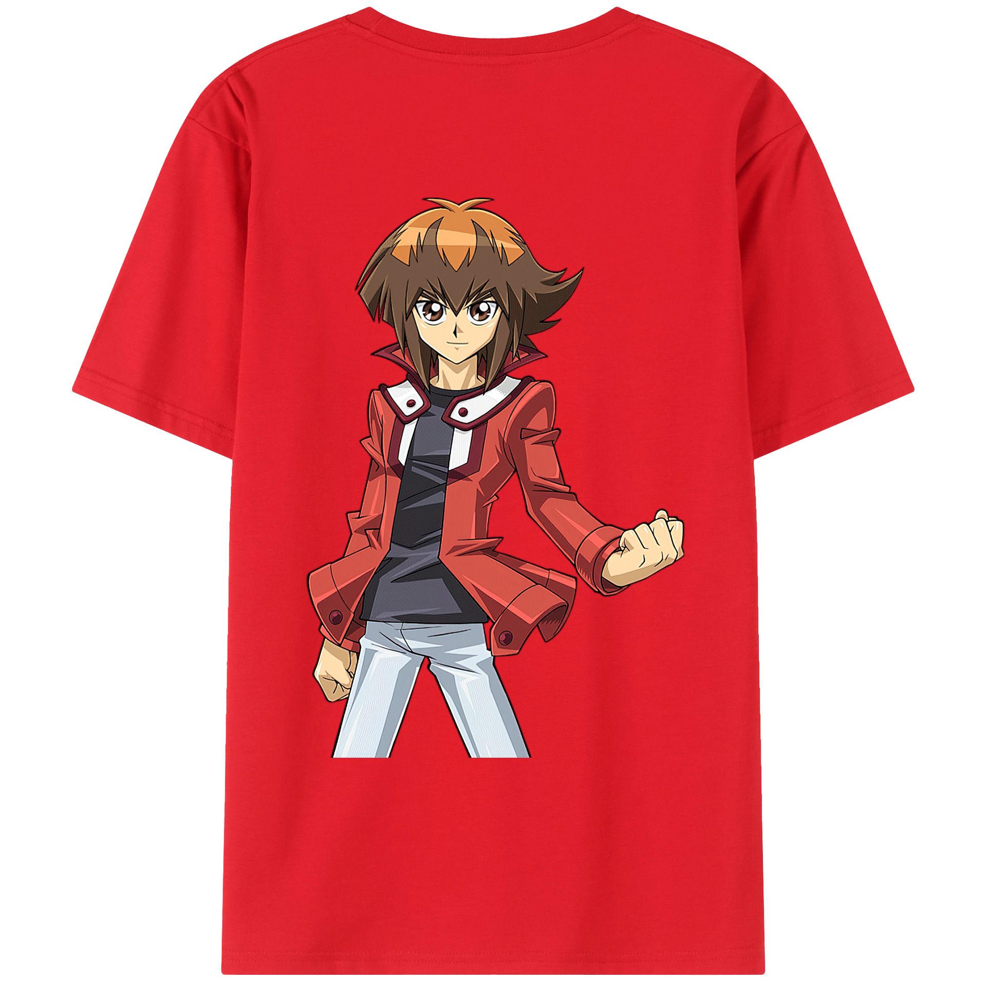 （画像用） 遊☆戯☆王 Yu-Gi-Oh! 綿100％ メンズ半袖Tシャツ（バックプリント） 通気性