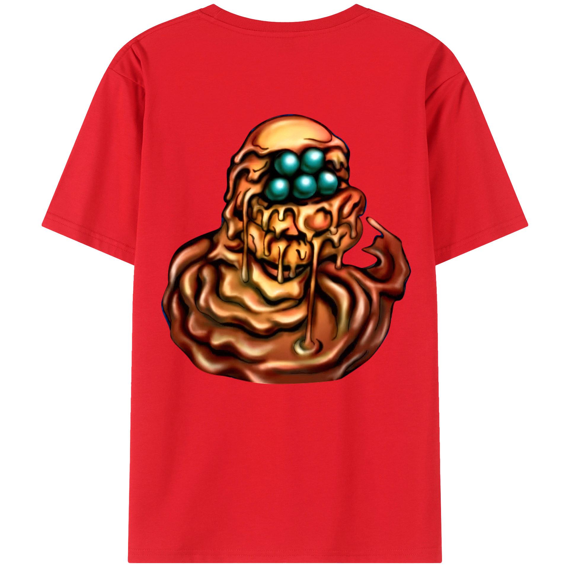 （画像用） 遊☆戯☆王 Yu-Gi-Oh! 綿100％ メンズ半袖Tシャツ（バックプリント） 通気性