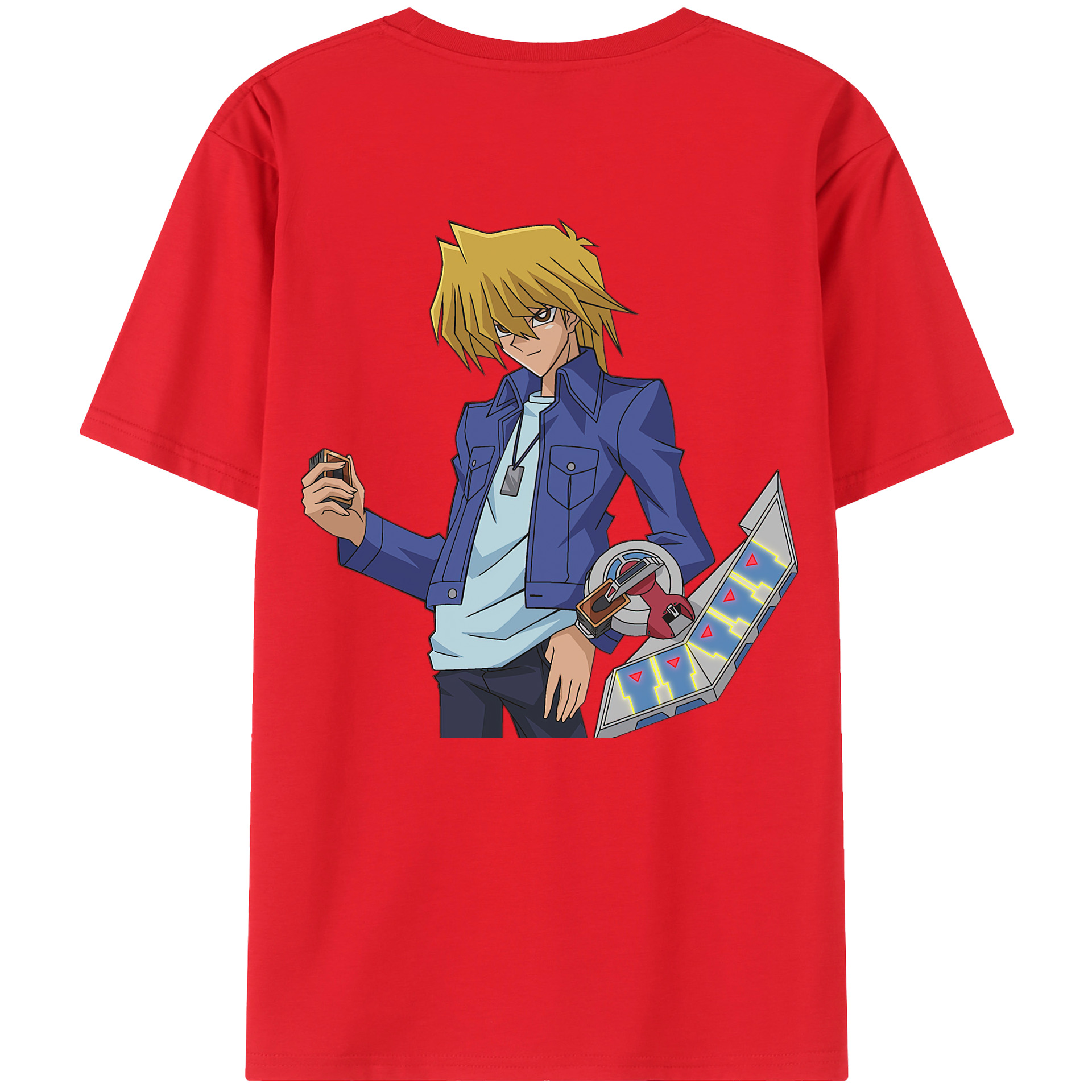 （画像用） 遊☆戯☆王 Yu-Gi-Oh! 綿100％ メンズ半袖Tシャツ（バックプリント） 通気性