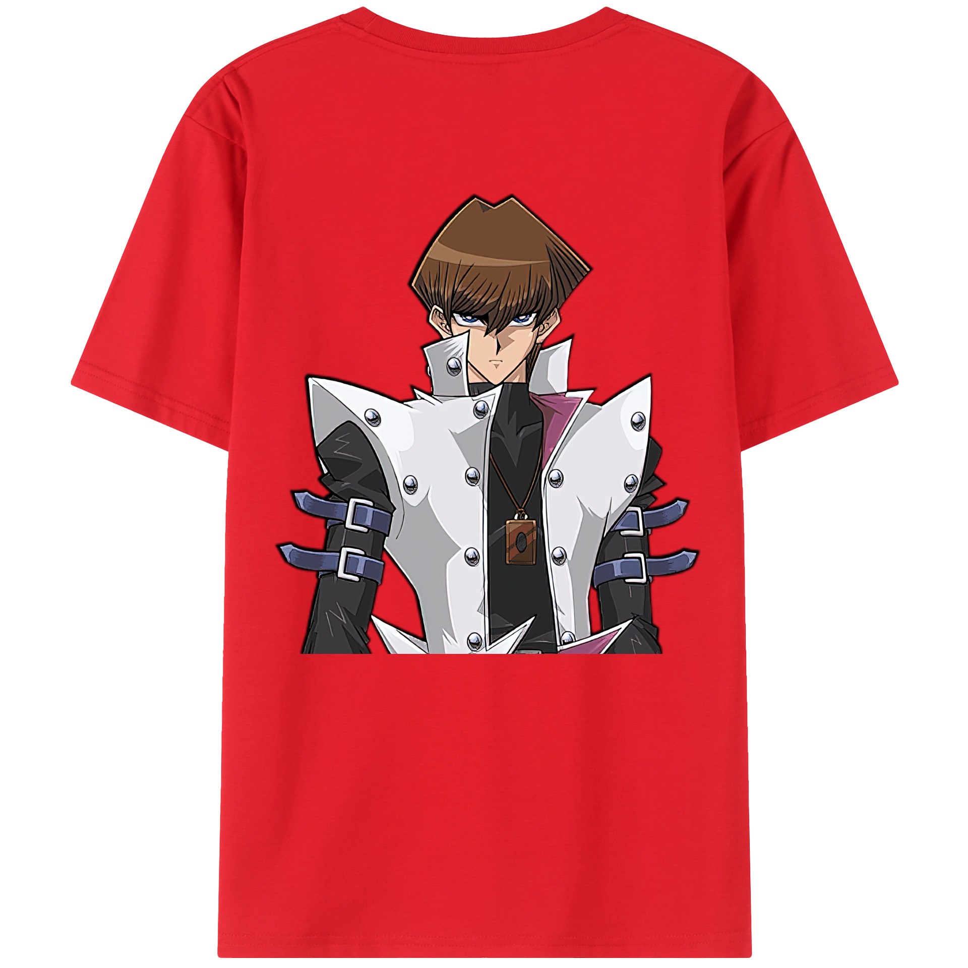 （画像用） 遊☆戯☆王 Yu-Gi-Oh! 綿100％ メンズ半袖Tシャツ（バックプリント） 通気性