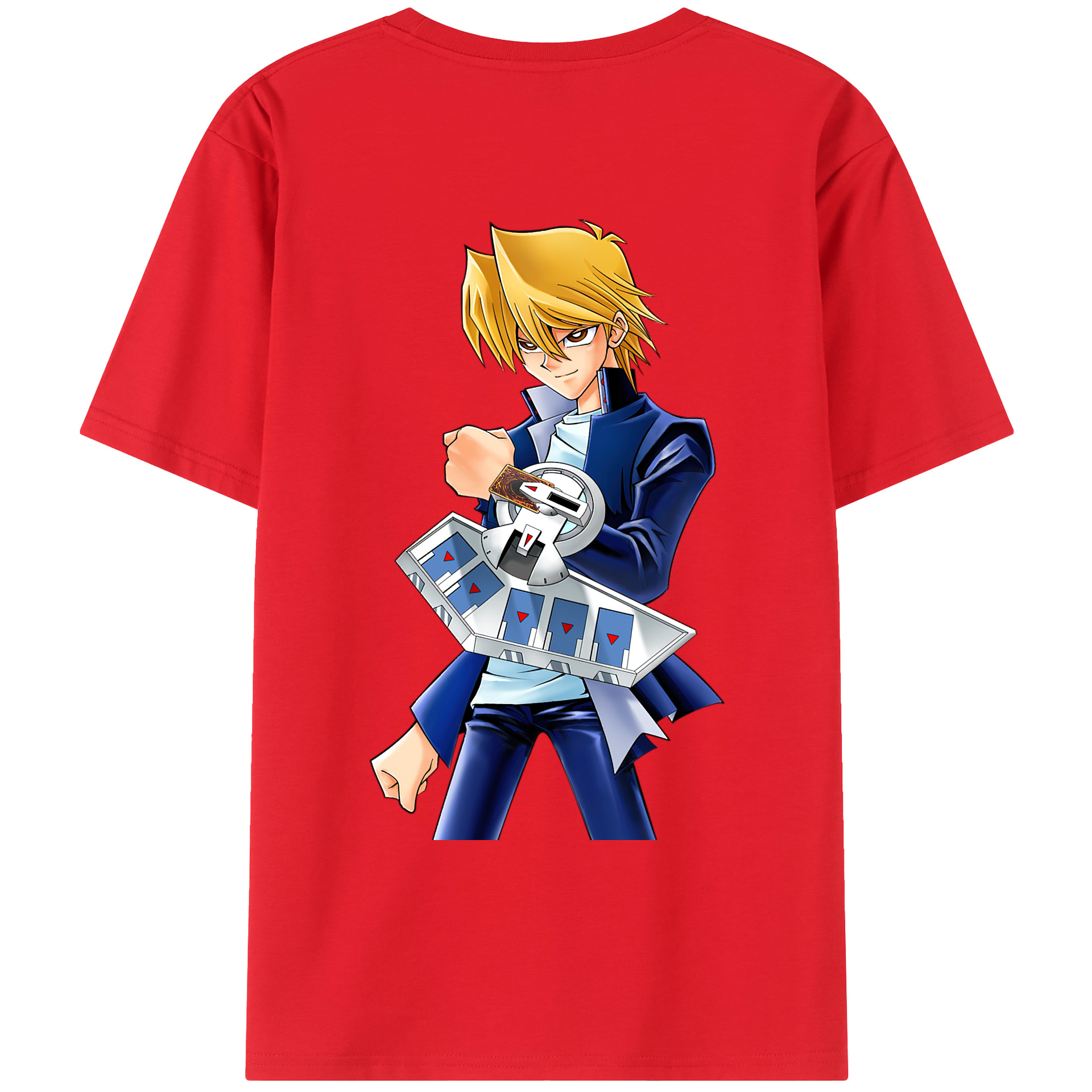 （画像用） 遊☆戯☆王 Yu-Gi-Oh! 綿100％ メンズ半袖Tシャツ（バックプリント） 通気性