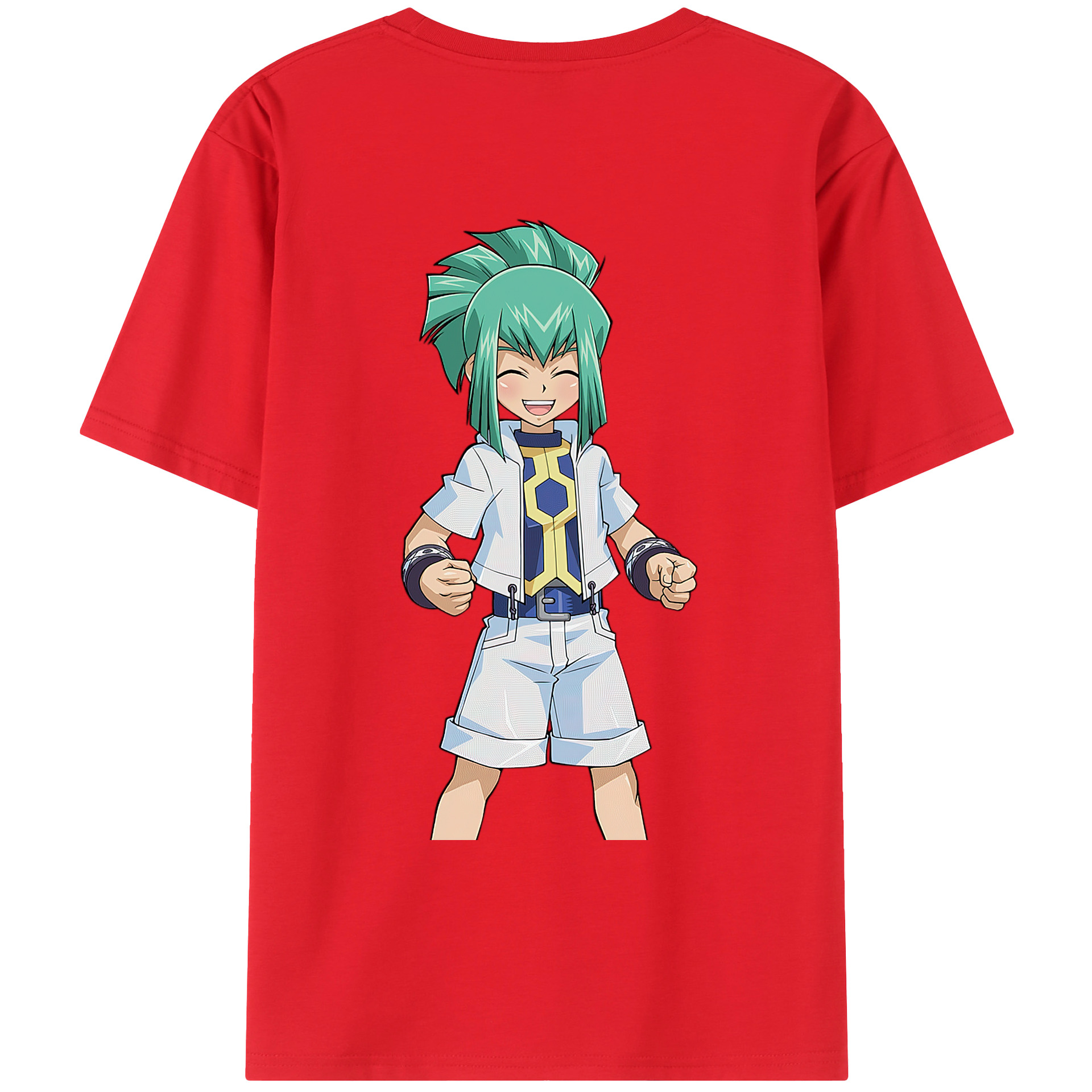 （画像用） 遊☆戯☆王 Yu-Gi-Oh! 綿100％ メンズ半袖Tシャツ（バックプリント） 通気性