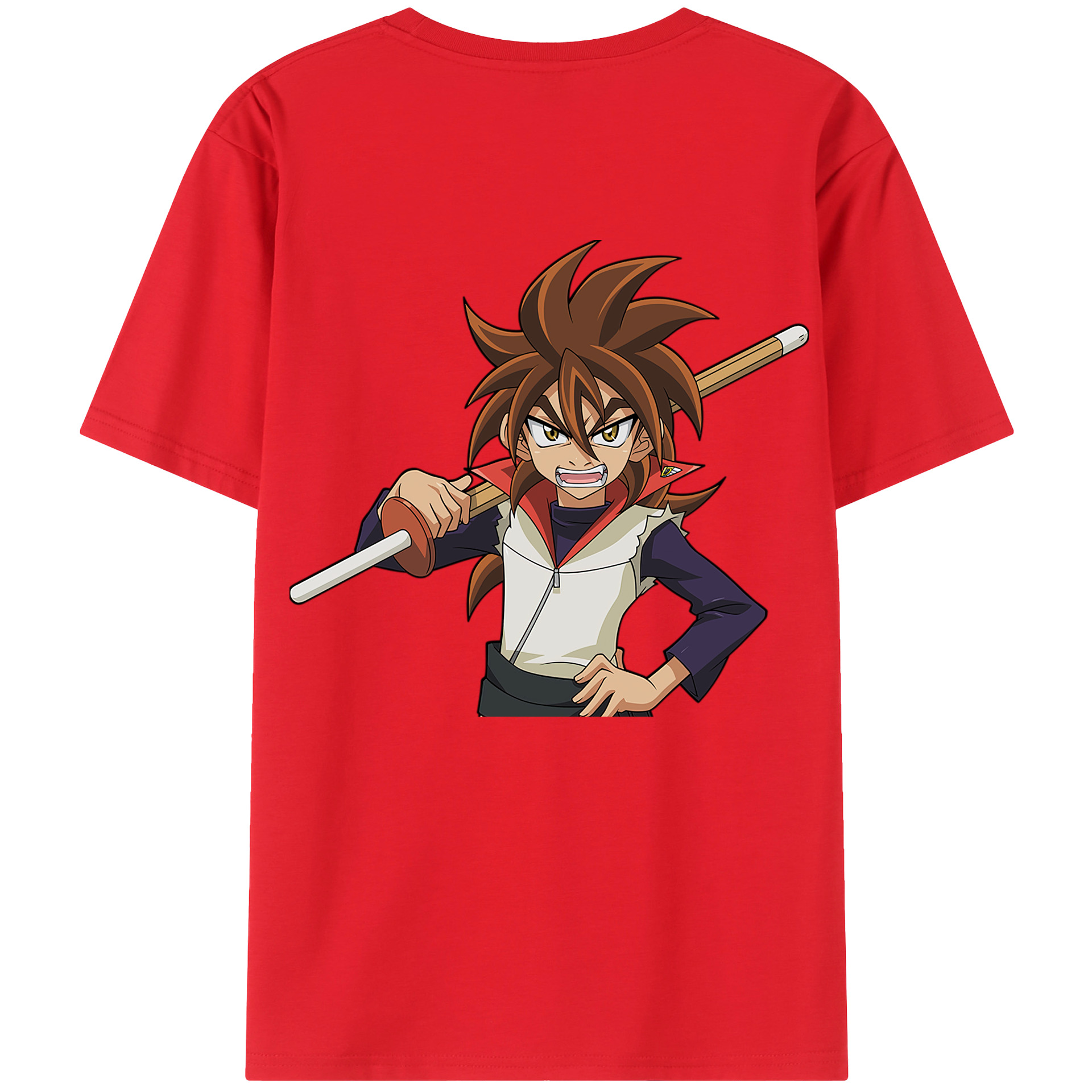 （画像用） 遊☆戯☆王 Yu-Gi-Oh! 綿100％ メンズ半袖Tシャツ（バックプリント） 通気性