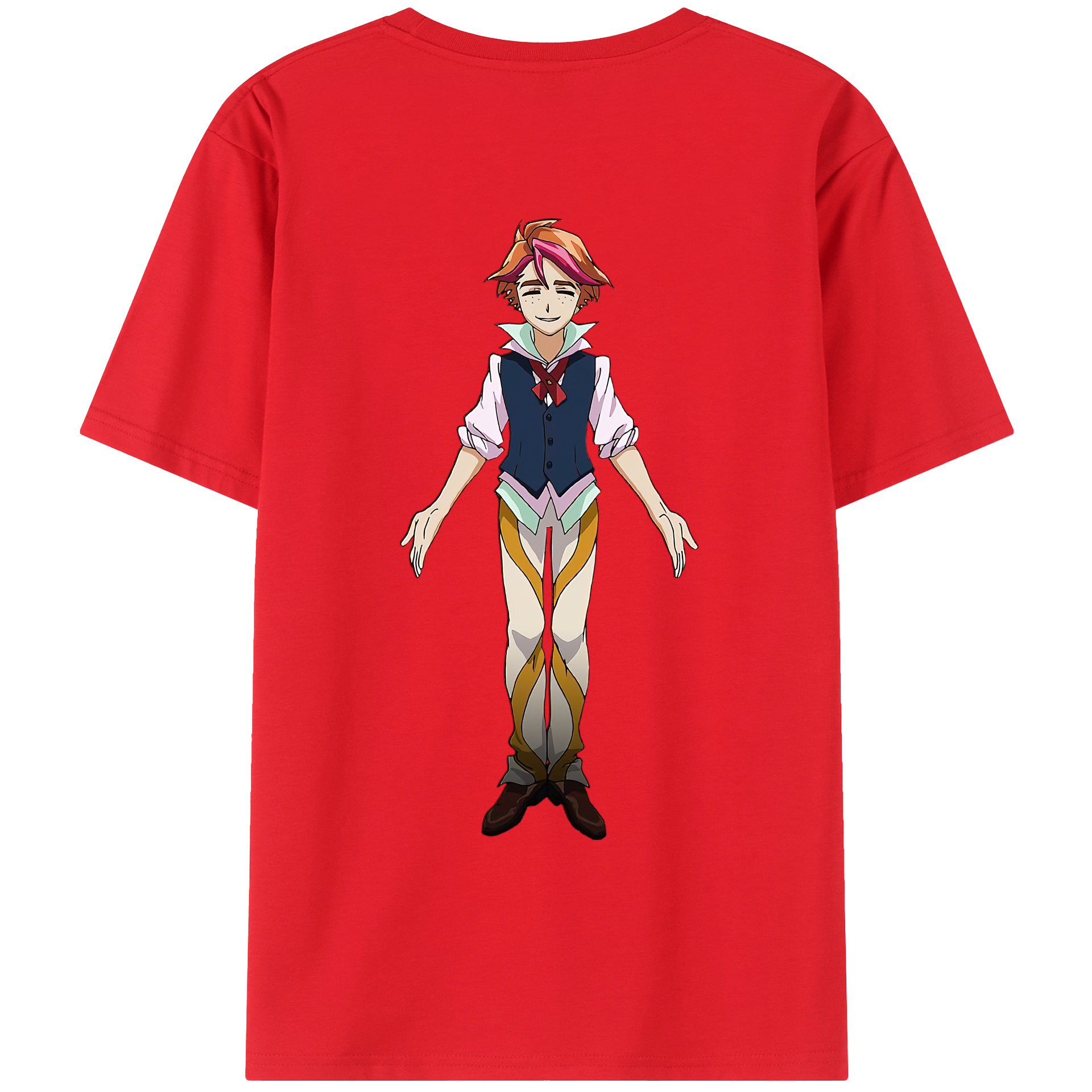 （画像用） 遊☆戯☆王 Yu-Gi-Oh! 綿100％ メンズ半袖Tシャツ（バックプリント） 通気性
