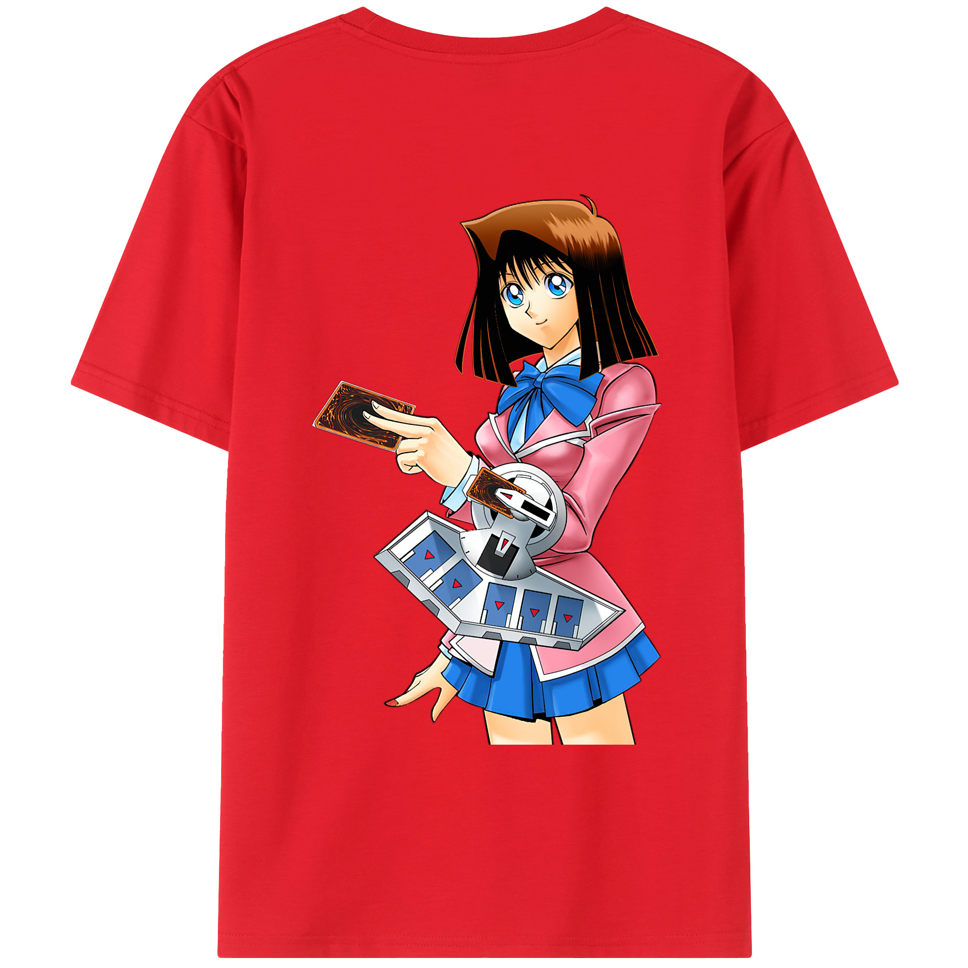 （画像用） 遊☆戯☆王 Yu-Gi-Oh! 綿100％ メンズ半袖Tシャツ（バックプリント） 通気性
