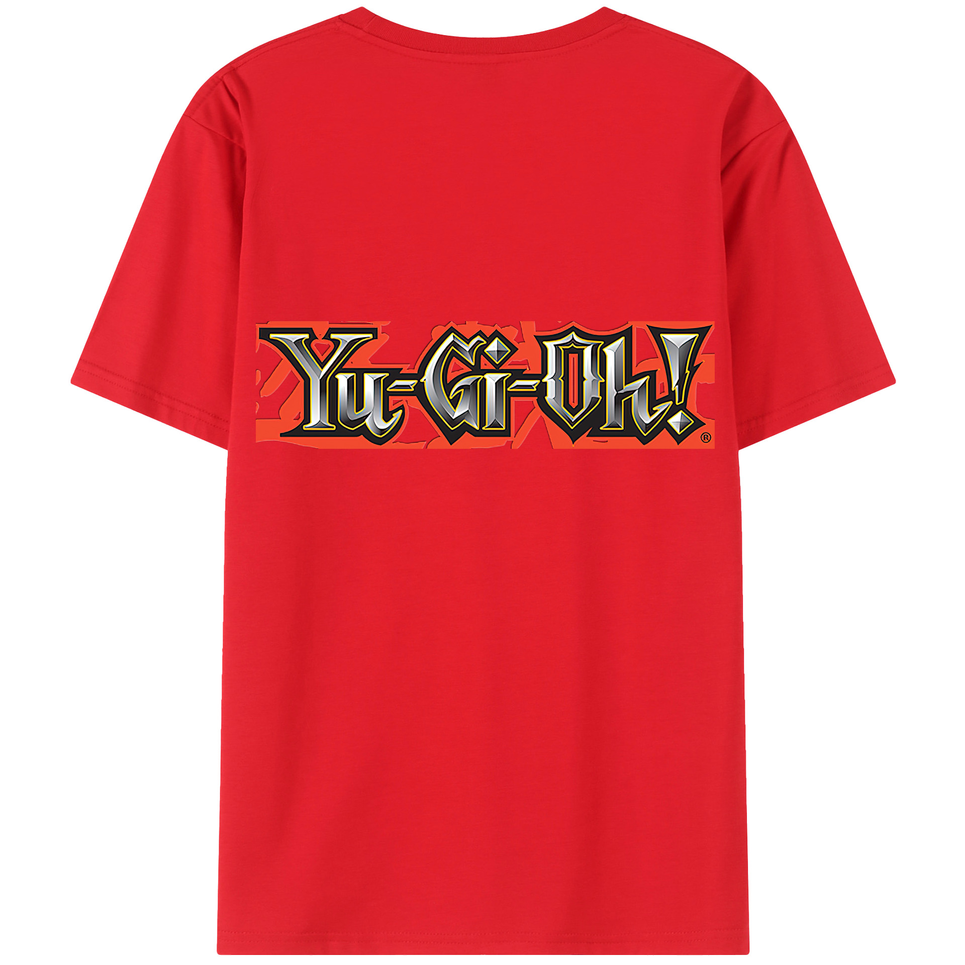 （画像用） 遊☆戯☆王 Yu-Gi-Oh! 綿100％ メンズ半袖Tシャツ（バックプリント） 通気性