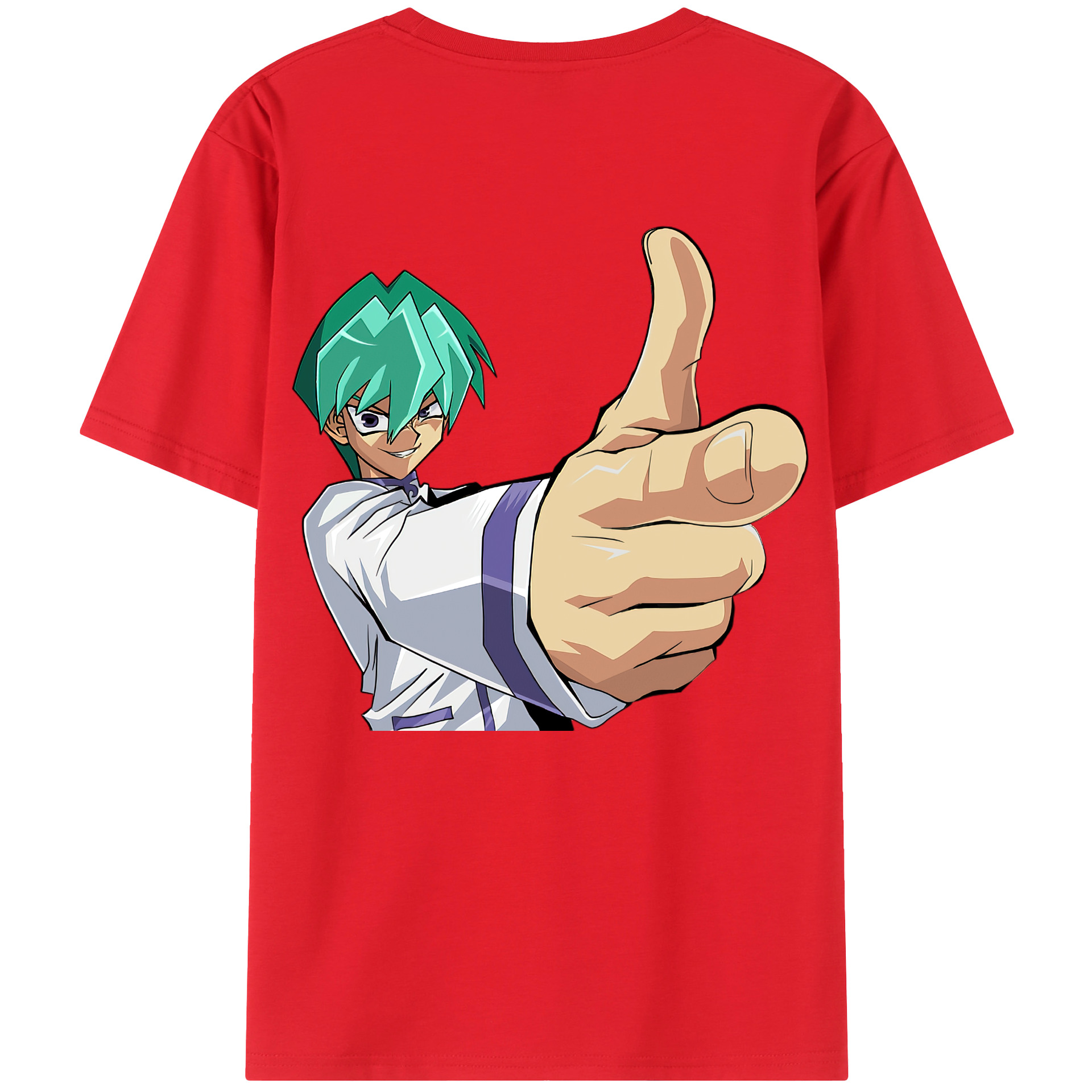 （画像用） 遊☆戯☆王 Yu-Gi-Oh! 綿100％ メンズ半袖Tシャツ（バックプリント） 通気性