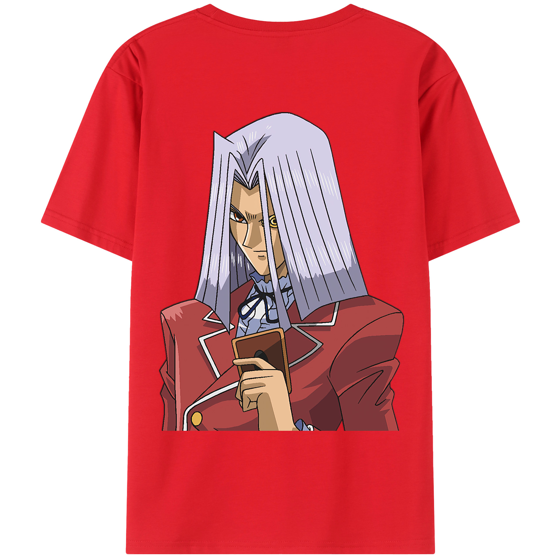 （画像用） 遊☆戯☆王 Yu-Gi-Oh! 綿100％ メンズ半袖Tシャツ（バックプリント） 通気性
