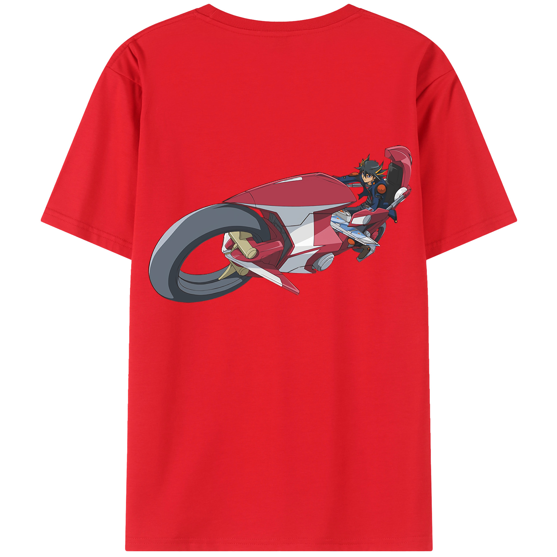 （画像用） 遊☆戯☆王 Yu-Gi-Oh! 綿100％ メンズ半袖Tシャツ（バックプリント） 通気性