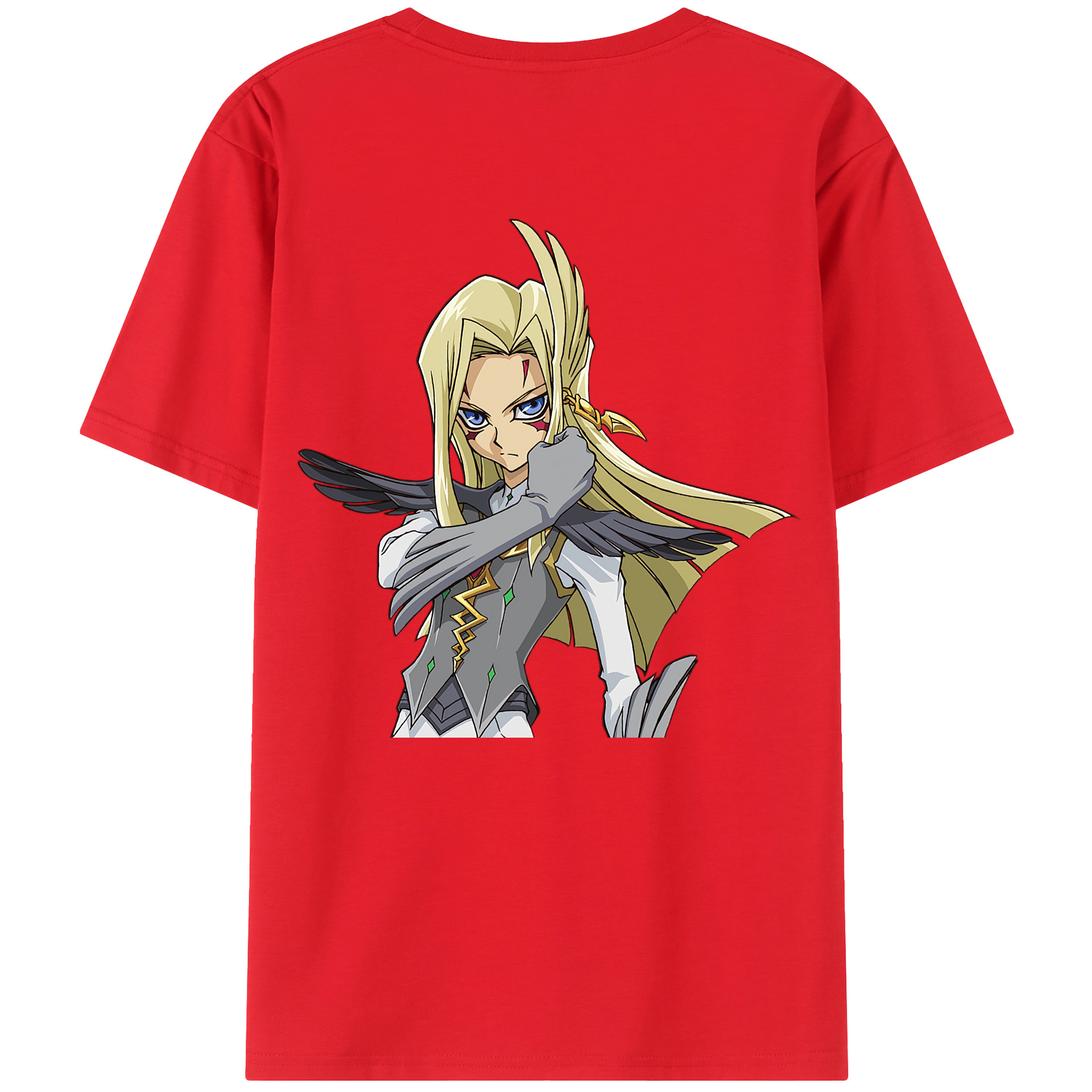 （画像用） 遊☆戯☆王 Yu-Gi-Oh! 綿100％ メンズ半袖Tシャツ（バックプリント） 通気性