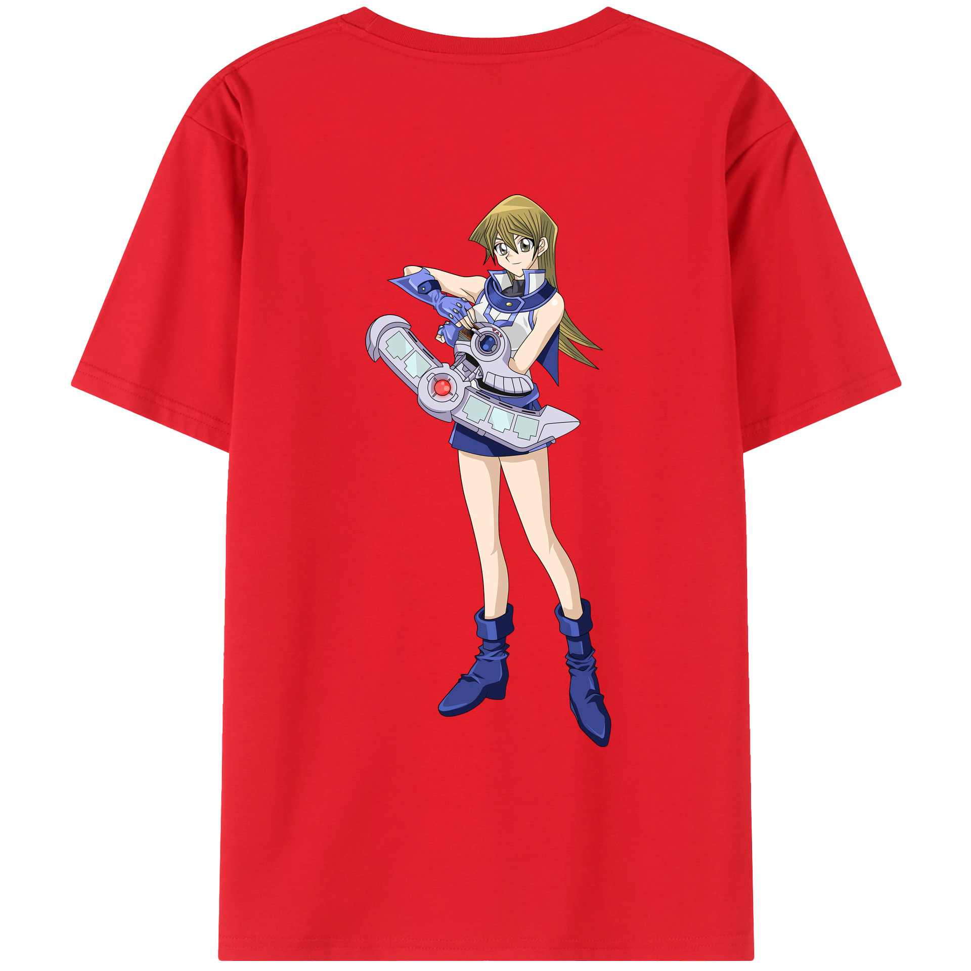 （画像用） 遊☆戯☆王 Yu-Gi-Oh! 綿100％ メンズ半袖Tシャツ（バックプリント） 通気性