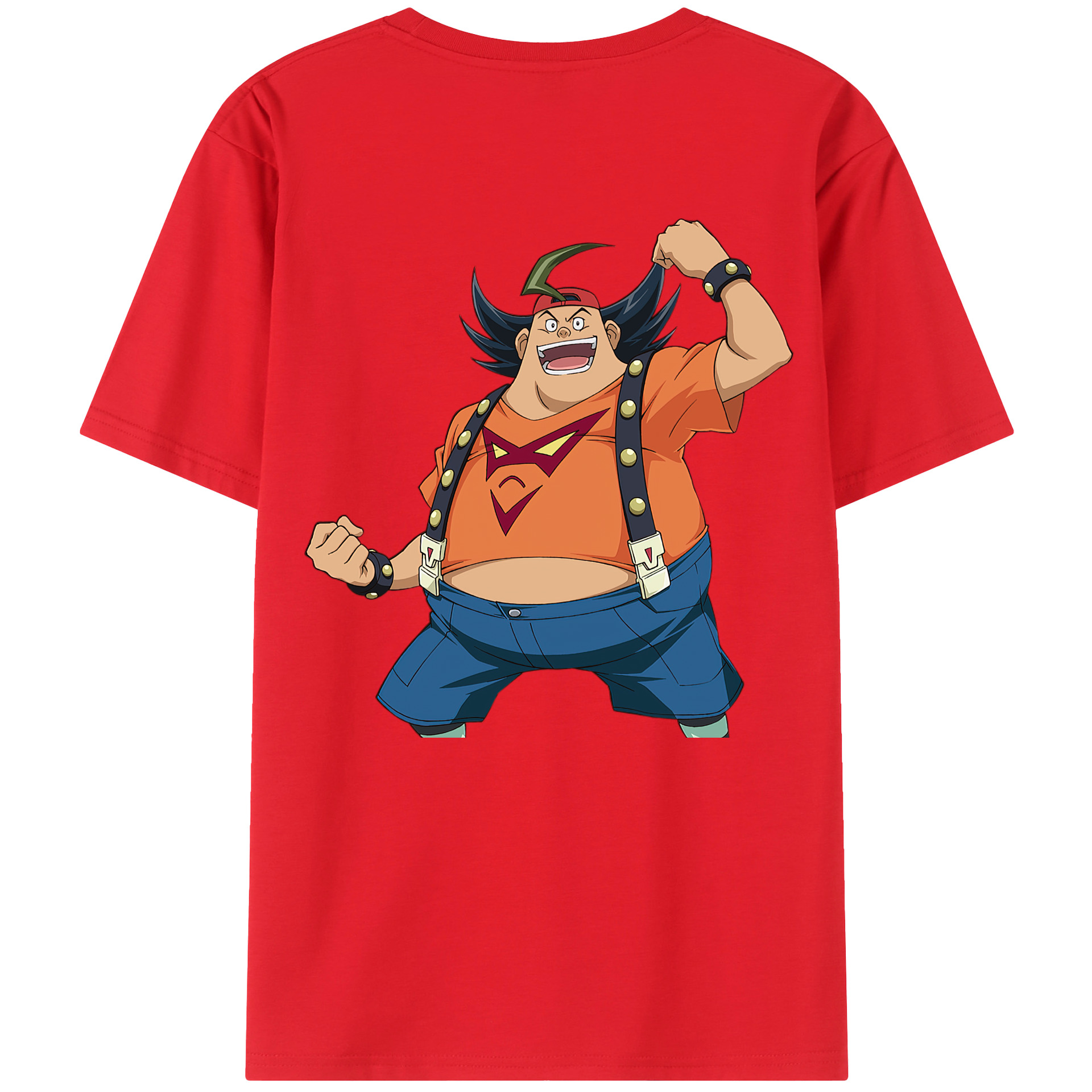 （画像用） 遊☆戯☆王 Yu-Gi-Oh! 綿100％ メンズ半袖Tシャツ（バックプリント） 通気性