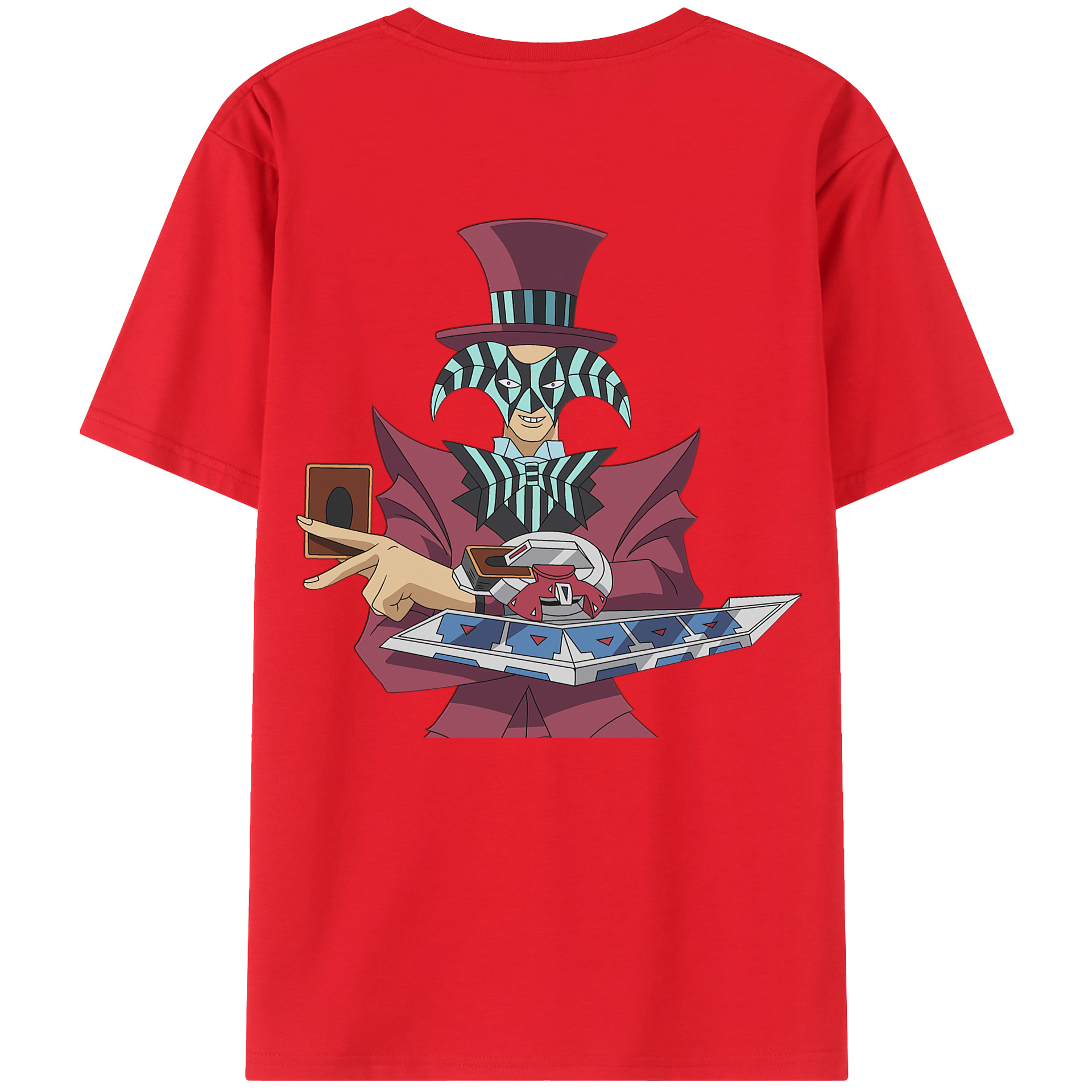 （画像用） 遊☆戯☆王 Yu-Gi-Oh! 綿100％ メンズ半袖Tシャツ（バックプリント） 通気性
