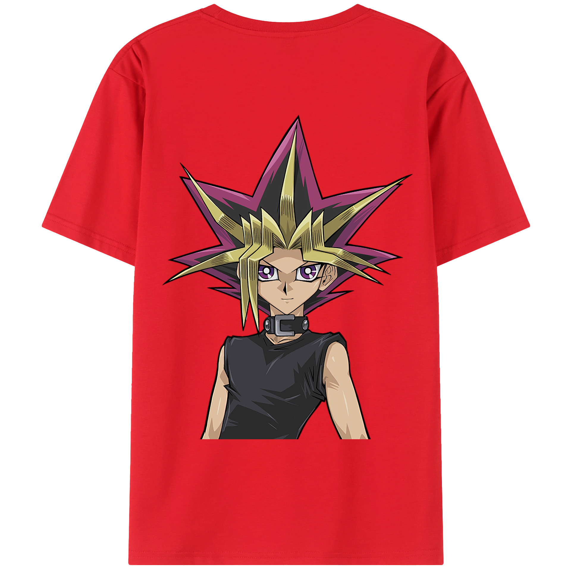 （画像用） 遊☆戯☆王 Yu-Gi-Oh! 綿100％ メンズ半袖Tシャツ（バックプリント） 通気性