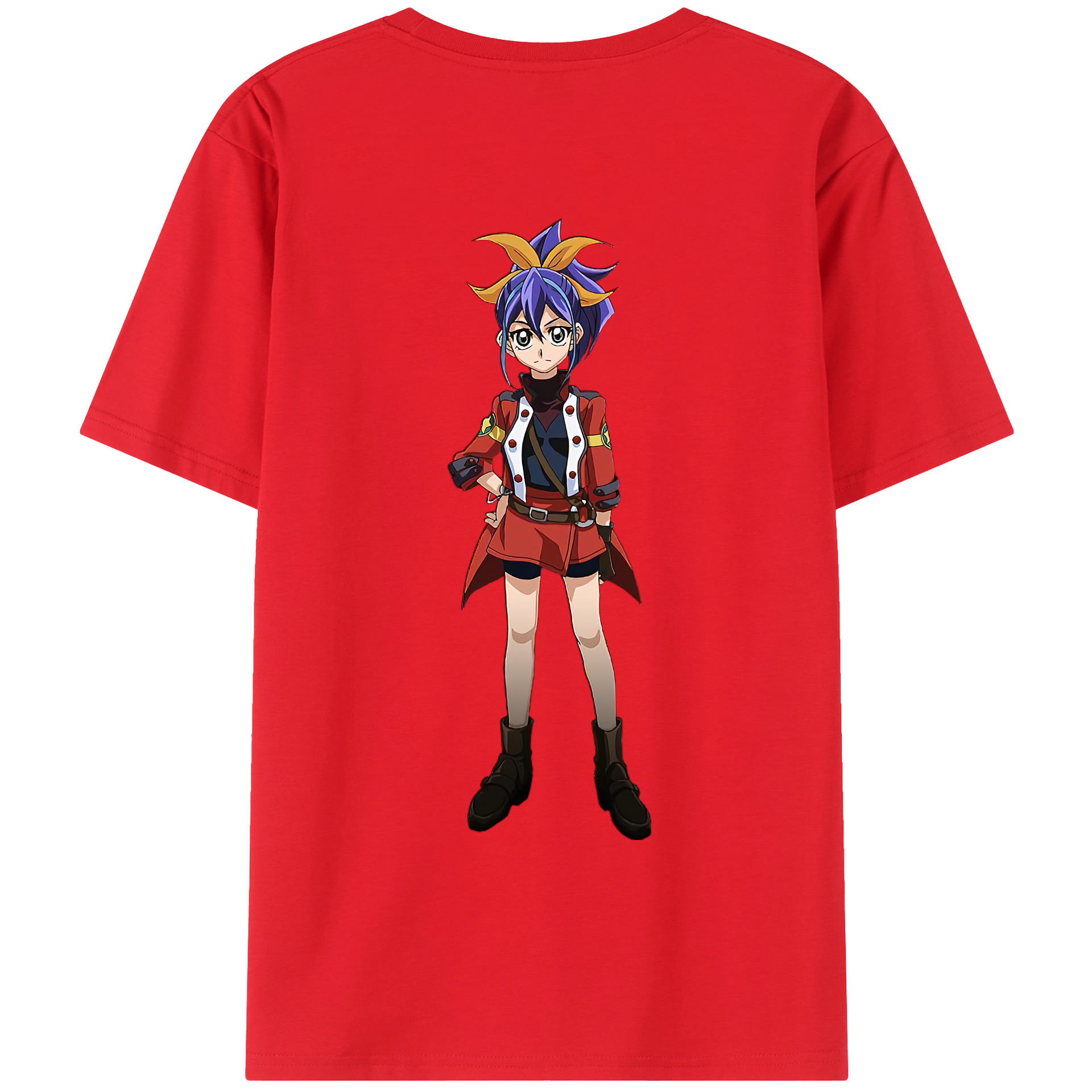 （画像用） 遊☆戯☆王 Yu-Gi-Oh! 綿100％ メンズ半袖Tシャツ（バックプリント） 通気性