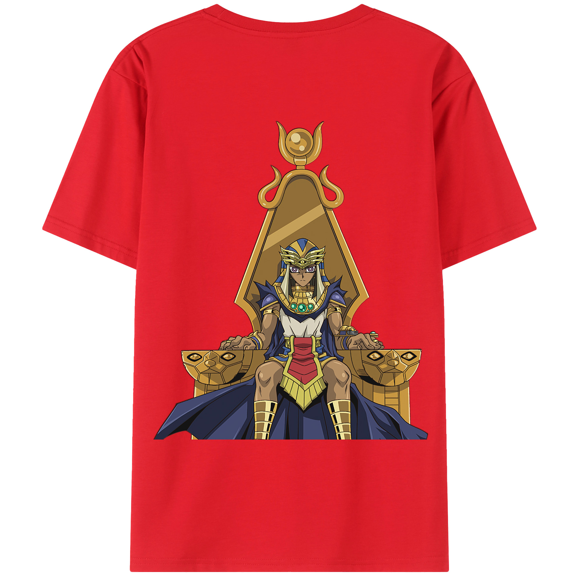 （画像用） 遊☆戯☆王 Yu-Gi-Oh! 綿100％ メンズ半袖Tシャツ（バックプリント） 通気性