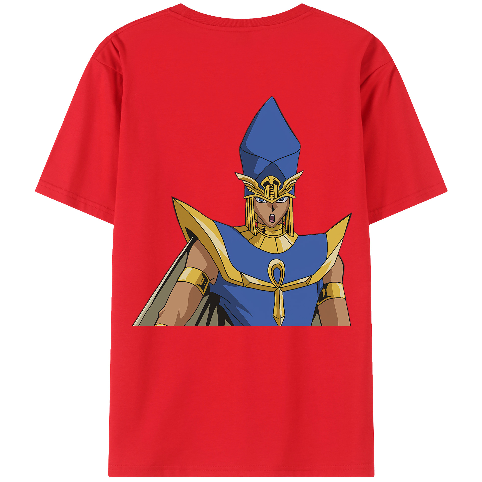 （画像用） 遊☆戯☆王 Yu-Gi-Oh! 綿100％ メンズ半袖Tシャツ（バックプリント） 通気性