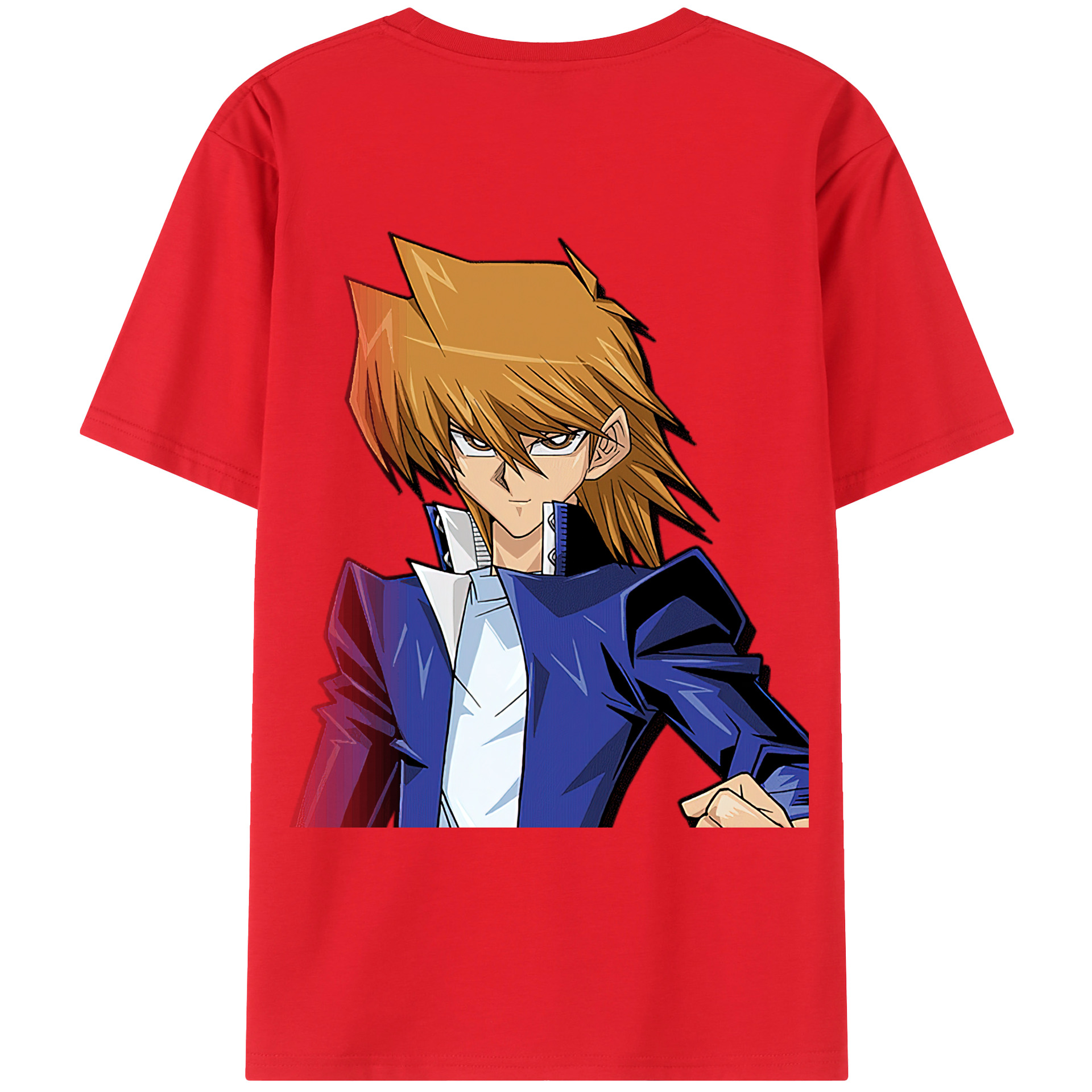 （画像用） 遊☆戯☆王 Yu-Gi-Oh! 綿100％ メンズ半袖Tシャツ（バックプリント） 通気性