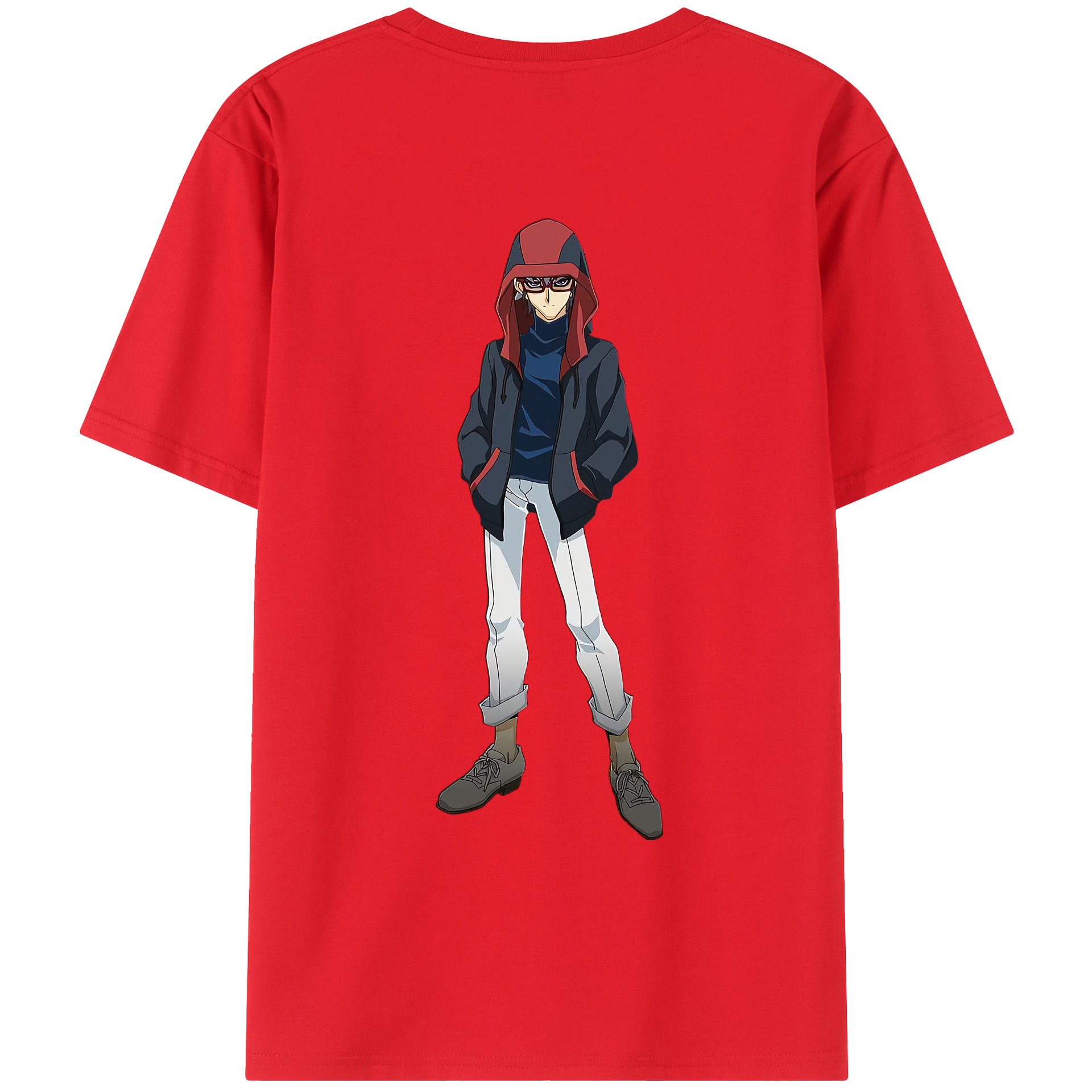 （画像用） 遊☆戯☆王 Yu-Gi-Oh! 綿100％ メンズ半袖Tシャツ（バックプリント） 通気性