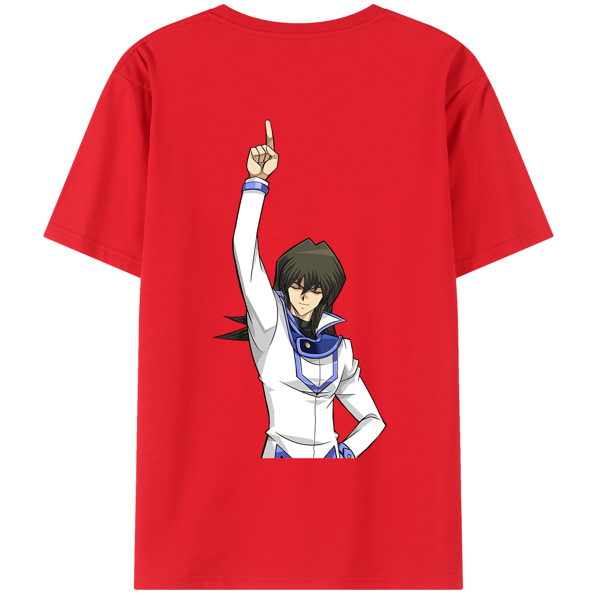 （画像用） 遊☆戯☆王 Yu-Gi-Oh! 綿100％ メンズ半袖Tシャツ（バックプリント） 通気性
