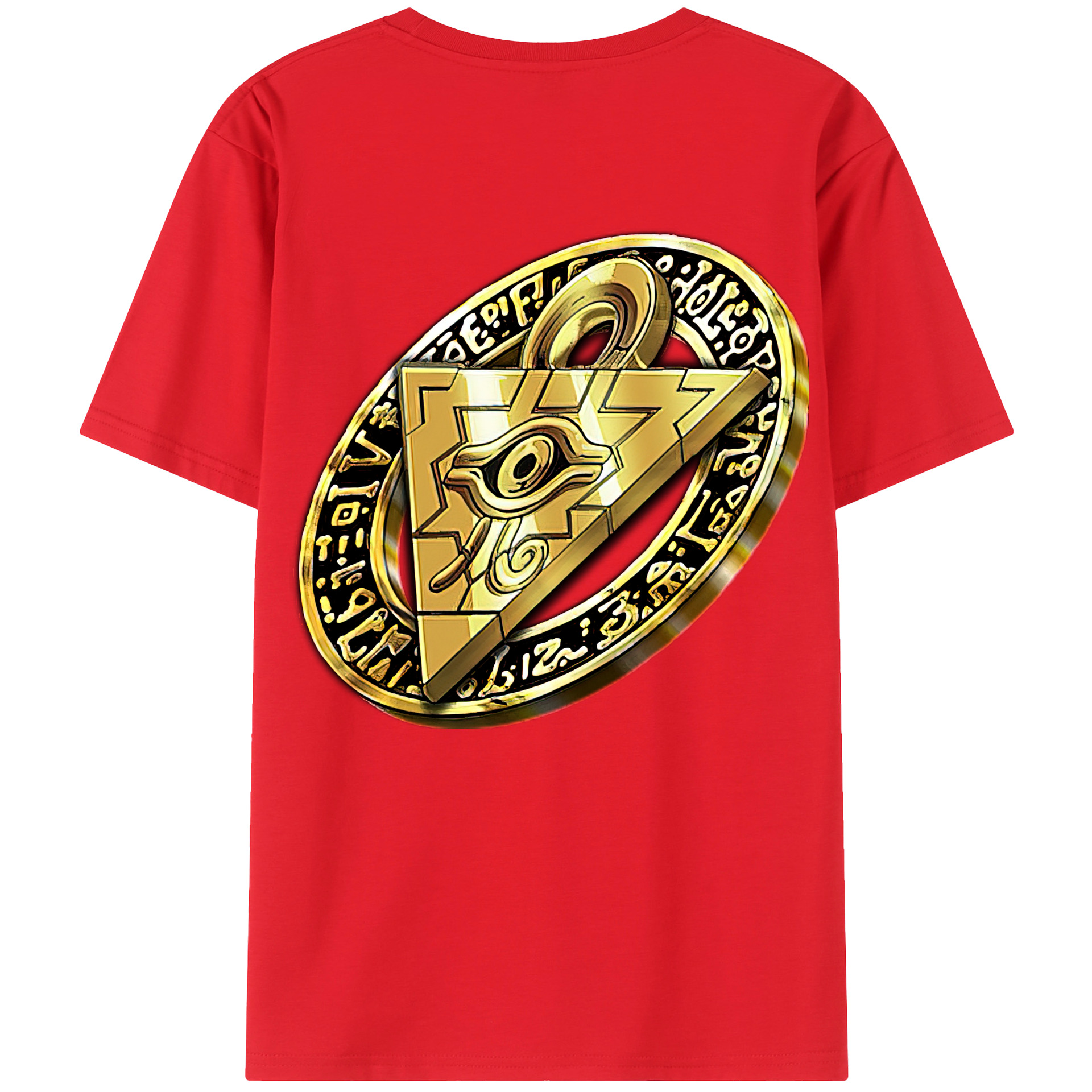 （画像用） 遊☆戯☆王 Yu-Gi-Oh! 綿100％ メンズ半袖Tシャツ（バックプリント） 通気性