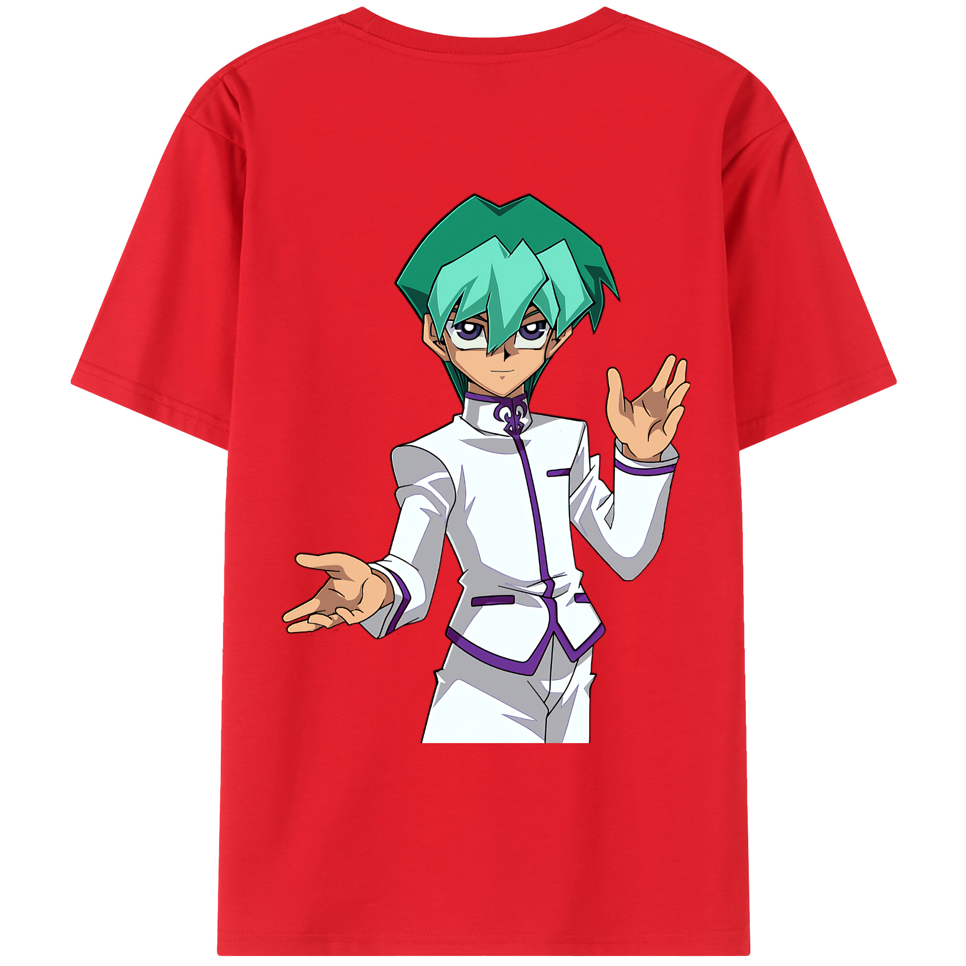 （画像用） 遊☆戯☆王 Yu-Gi-Oh! 綿100％ メンズ半袖Tシャツ（バックプリント） 通気性