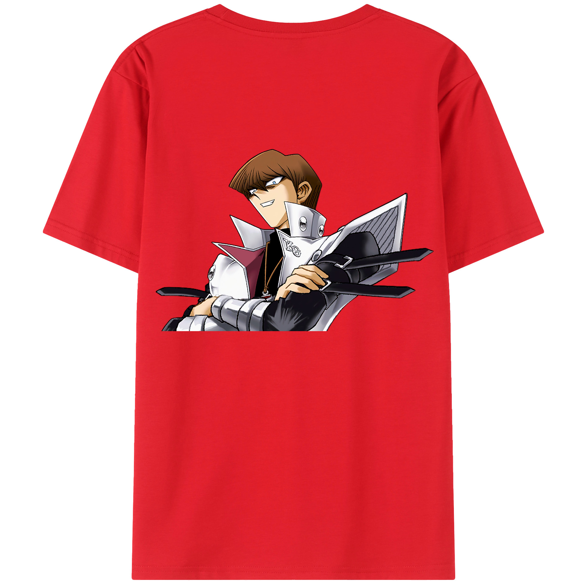 （画像用） 遊☆戯☆王 Yu-Gi-Oh! 綿100％ メンズ半袖Tシャツ（バックプリント） 通気性
