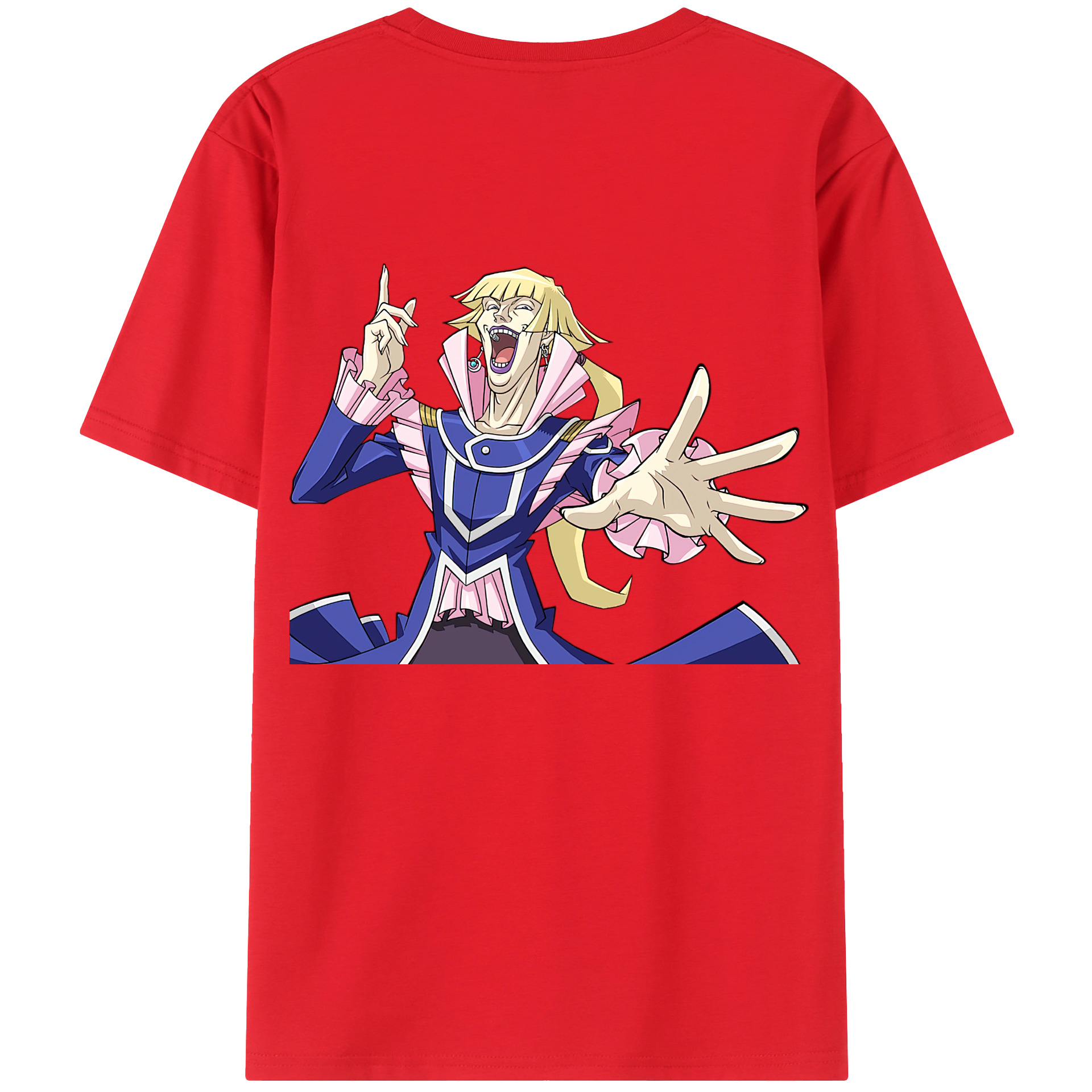 （画像用） 遊☆戯☆王 Yu-Gi-Oh! 綿100％ メンズ半袖Tシャツ（バックプリント） 通気性
