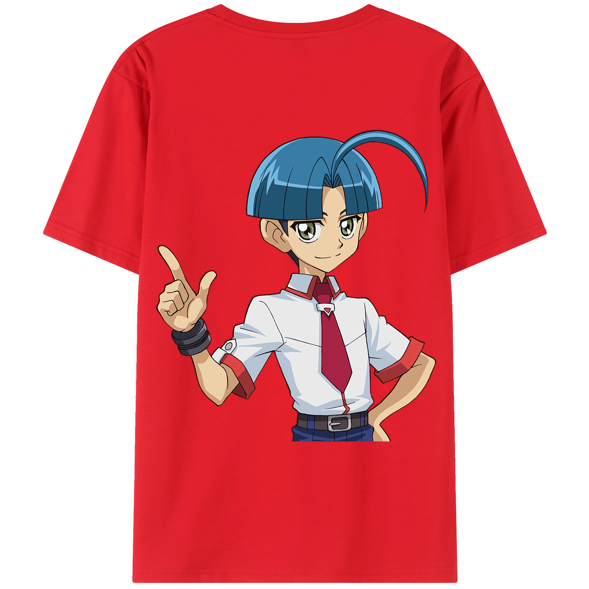 （画像用） 遊☆戯☆王 Yu-Gi-Oh! 綿100％ メンズ半袖Tシャツ（バックプリント） 通気性
